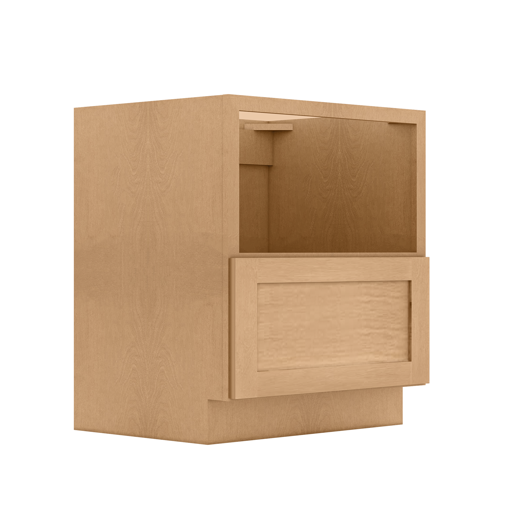 30"W x 34 1/2"H x 24"D Base microwave cabinet with one drawer - Shaker Toffee