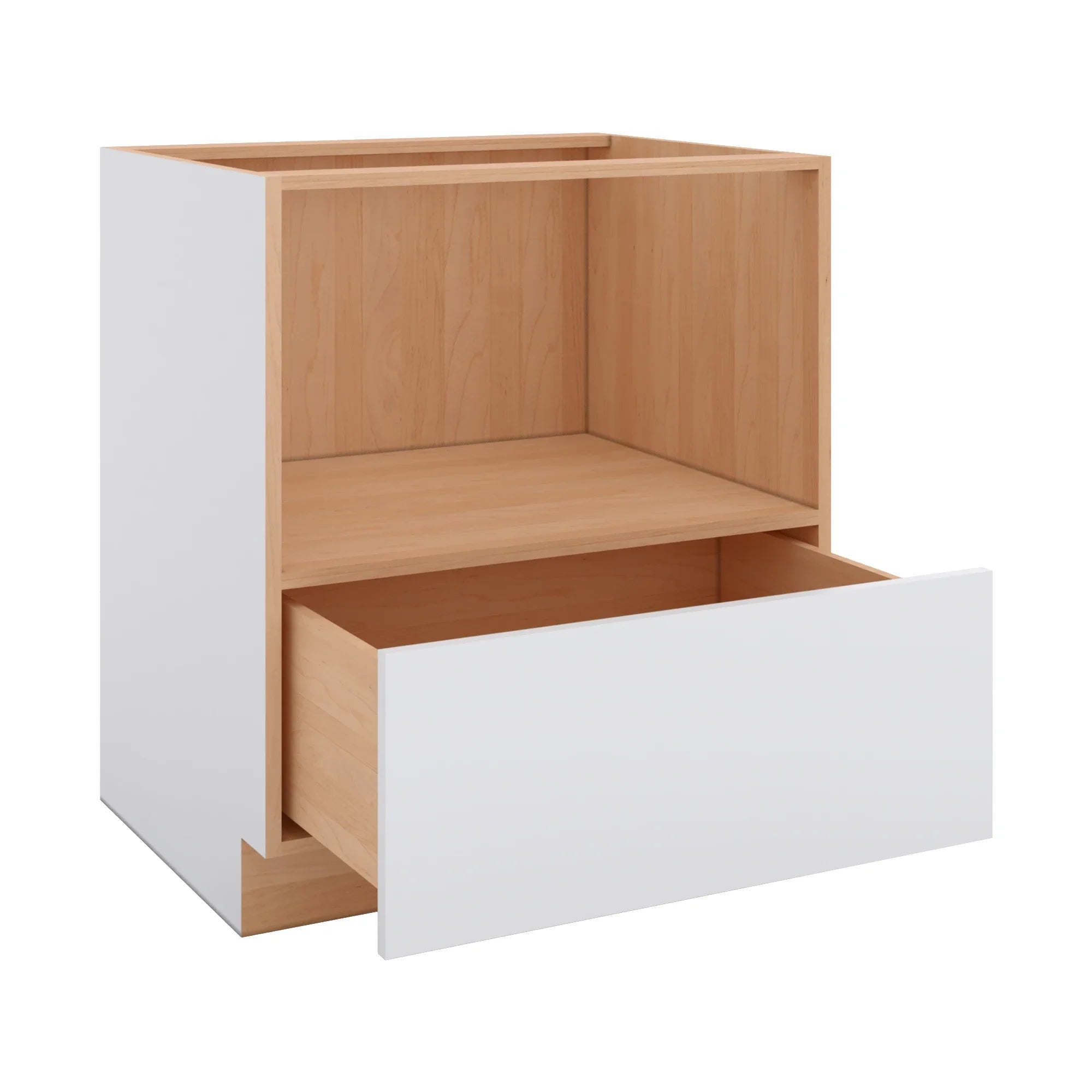 Modernform Cabinet Matte White 30" W X 34 1/2" H X 24" D Base Microwave Cabinet