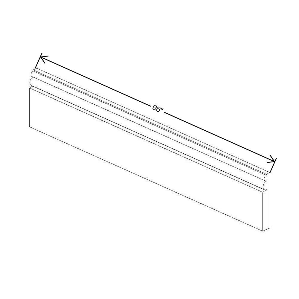 CNC Luxor Harvest 96" W X 4 1/2" H Base Molding