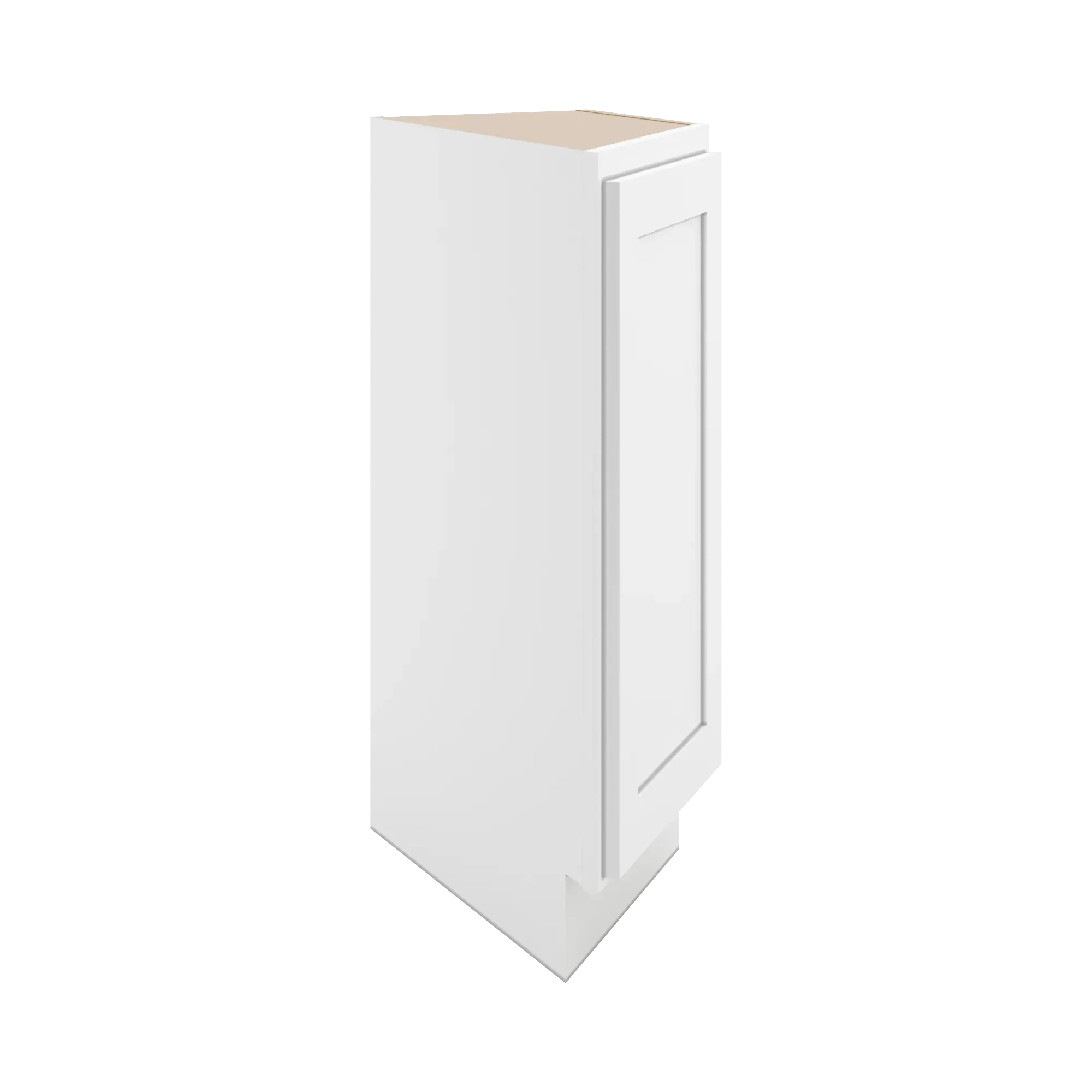 cnc luxor 5 piece white 24 w x 34 1 2 h angle base end cabinet
