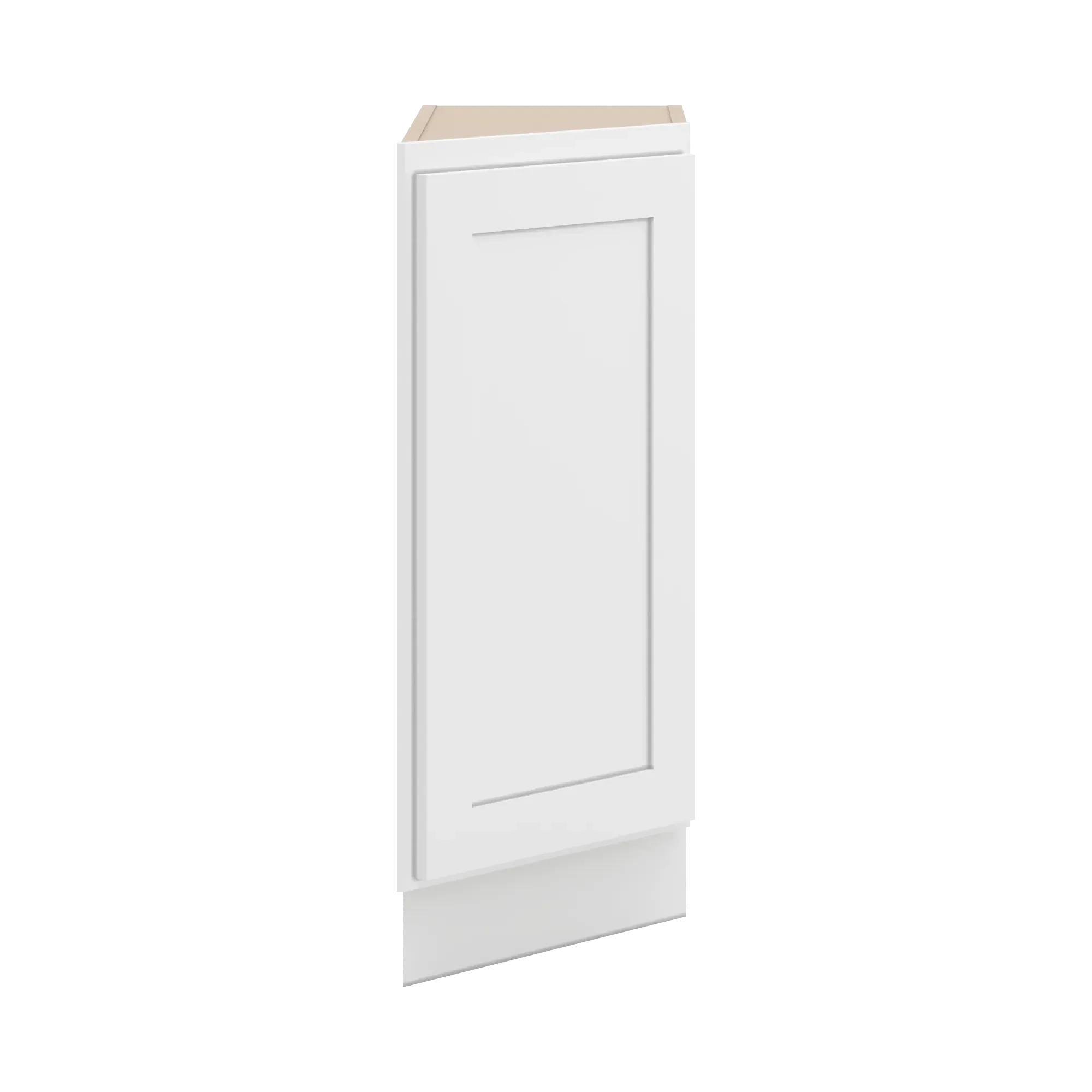 cnc luxor 5 piece white 24 w x 34 1 2 h angle base end cabinet