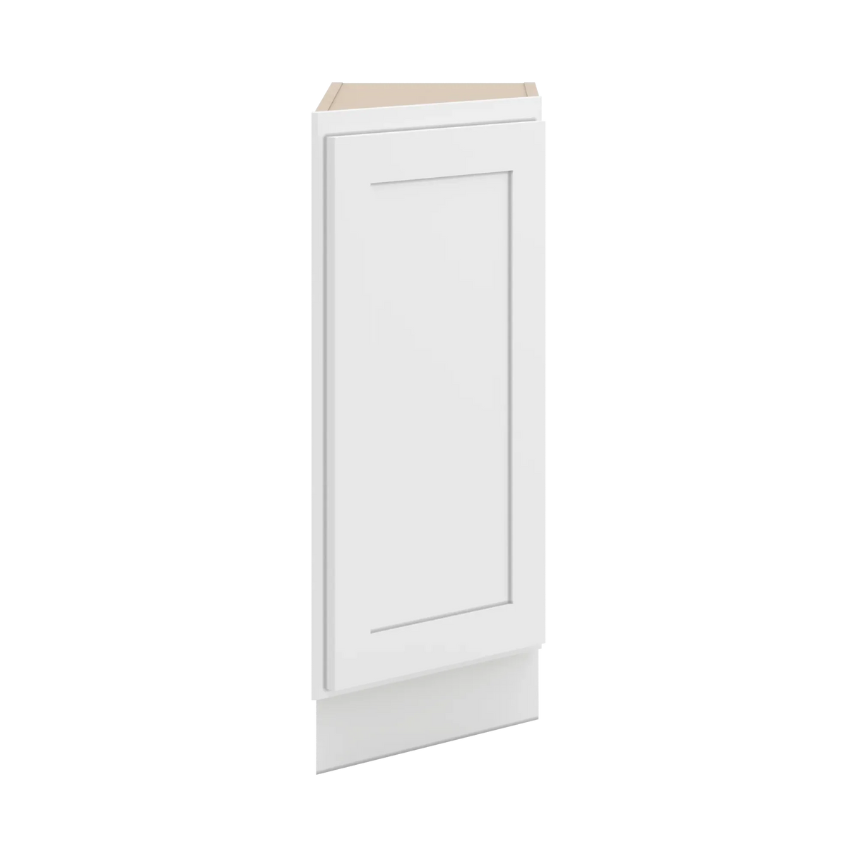 cnc luxor white 24 w x 34 1 2 h angle base end cabinet