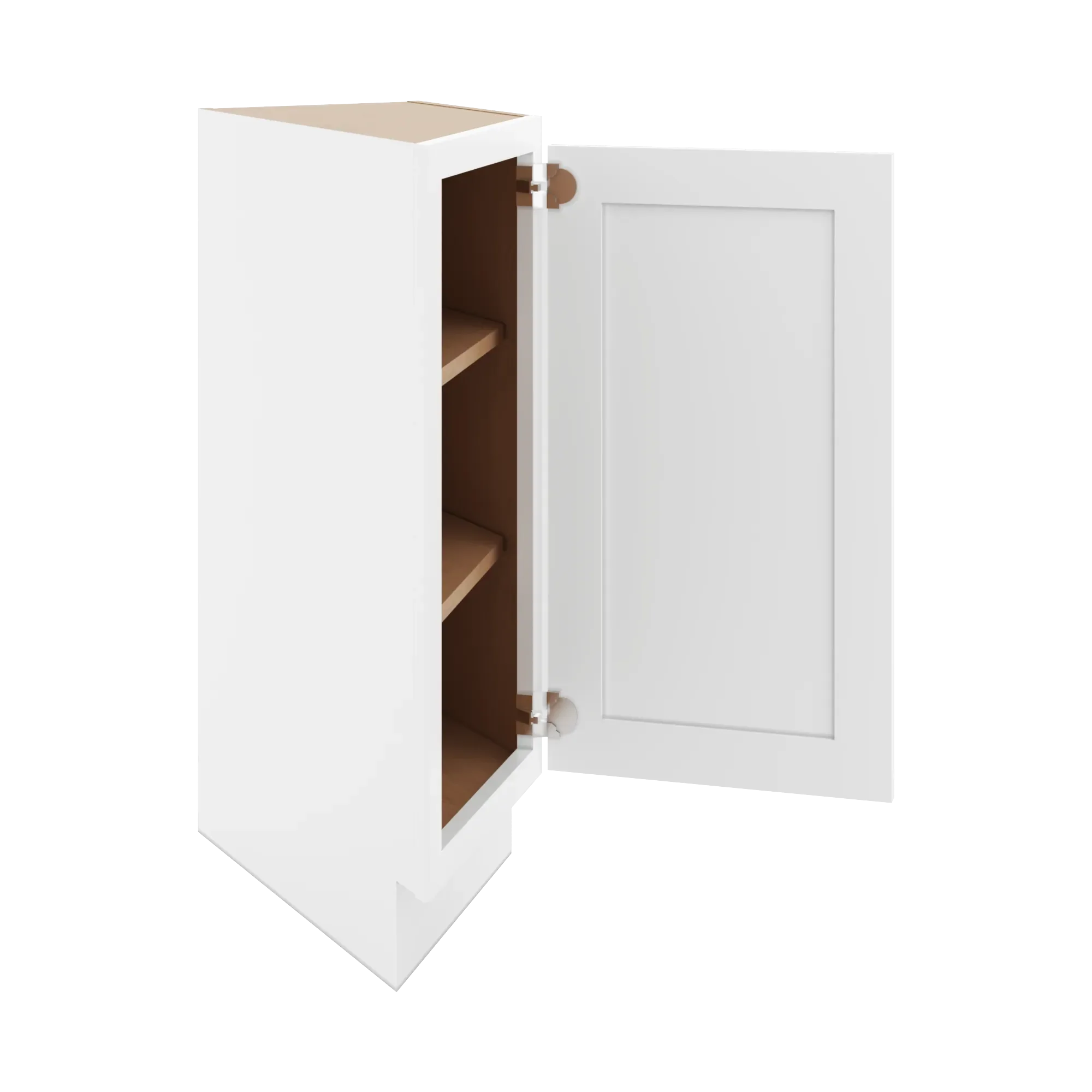 cnc luxor 5 piece white 24 w x 34 1 2 h angle base end cabinet