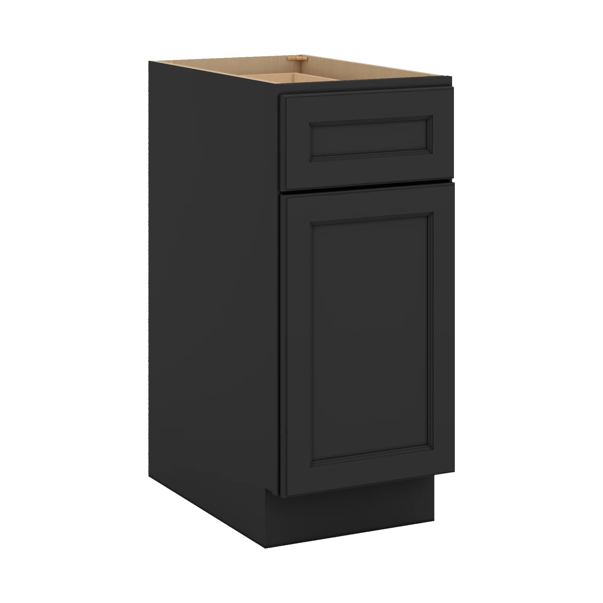 J&K Charcoal E2 Base Waste Bin Pull-Out w/One (1) Bin Cut-out - 15" W