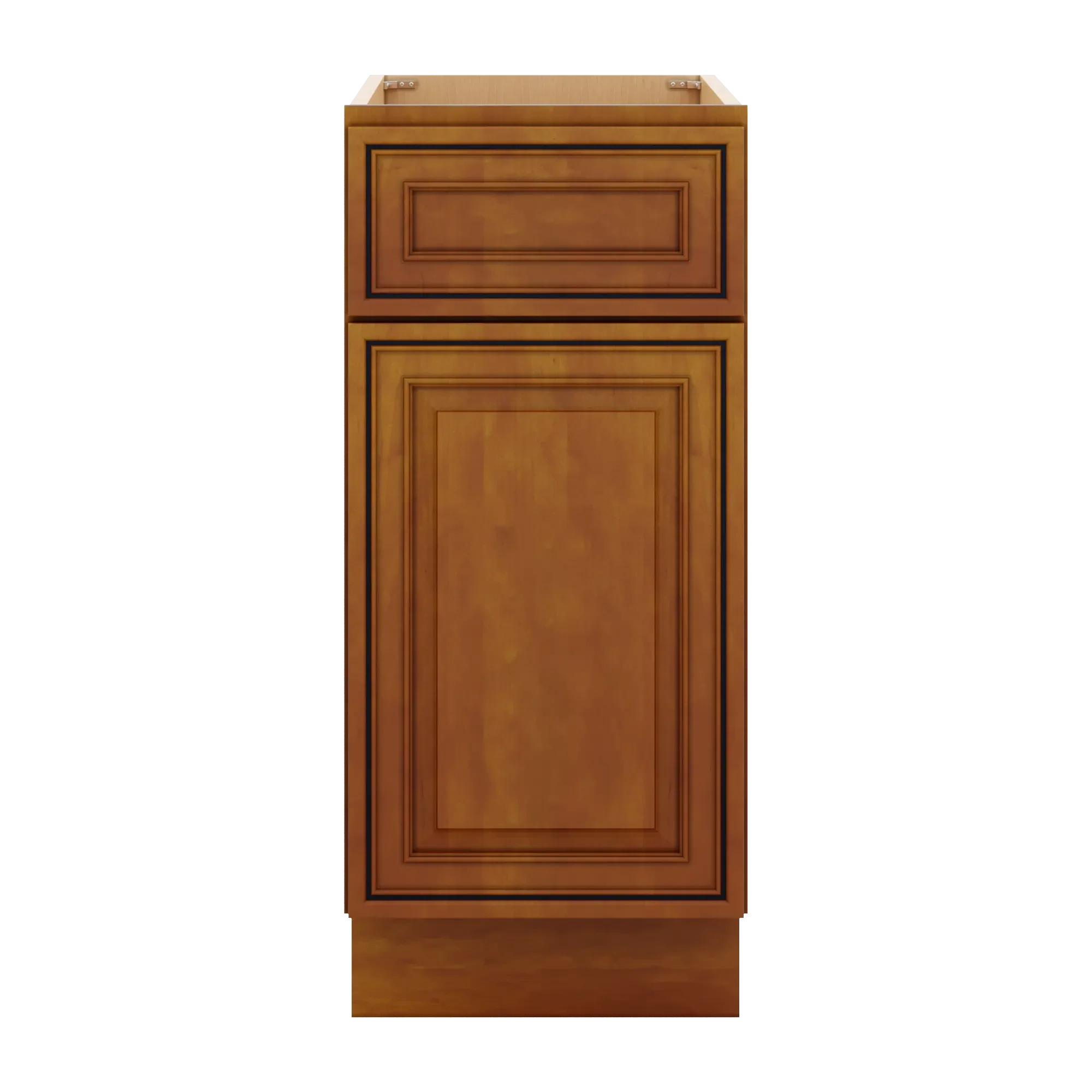 j k mocha glazed k10 base waste bin pull out w one 1 bin cut out 15 w