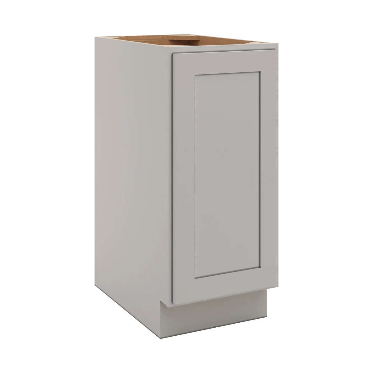 CNC Luxor 5-Piece Misty Grey 15" W Full Height Waste Basket Cabinet