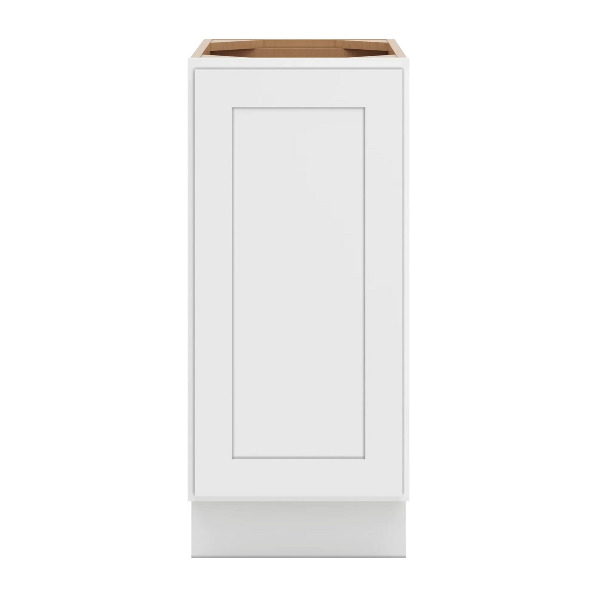 cnc luxor white 15 w full height waste basket cabinet