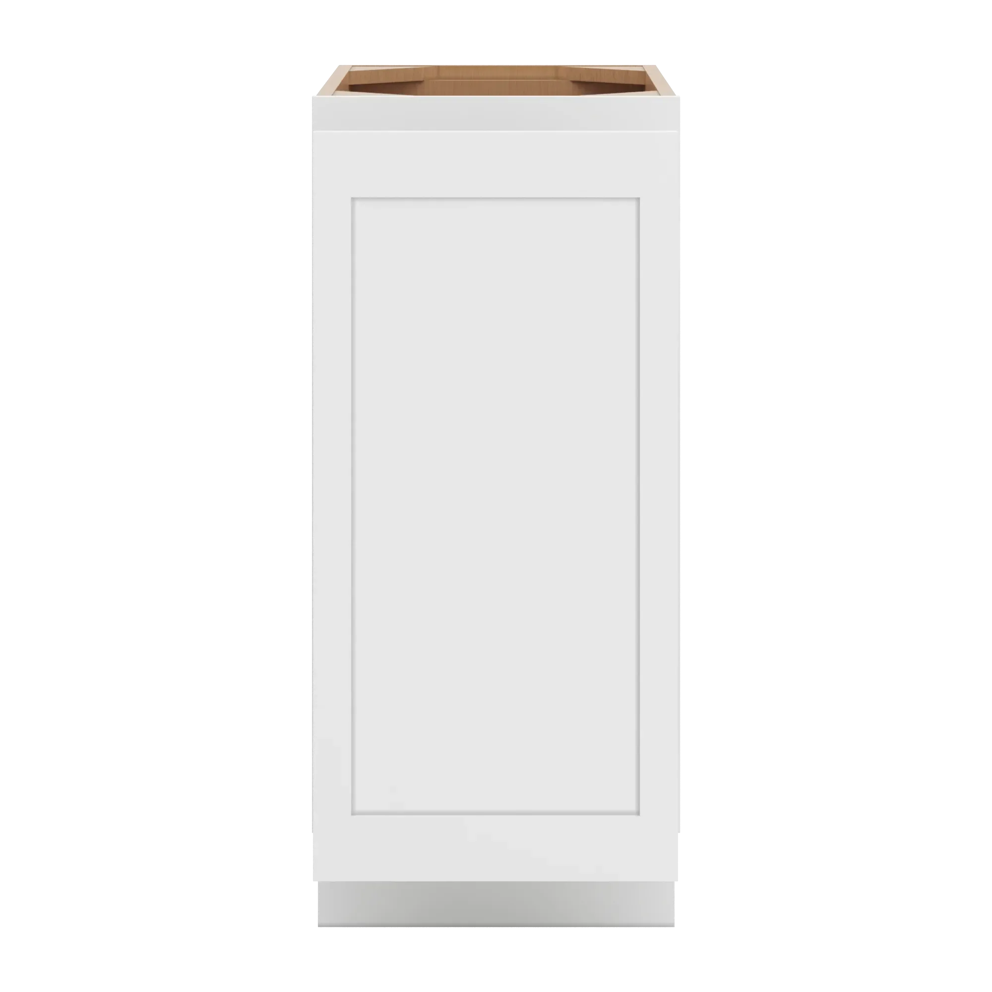 cnc luxor 5 piece white 15 w full height waste basket cabinet