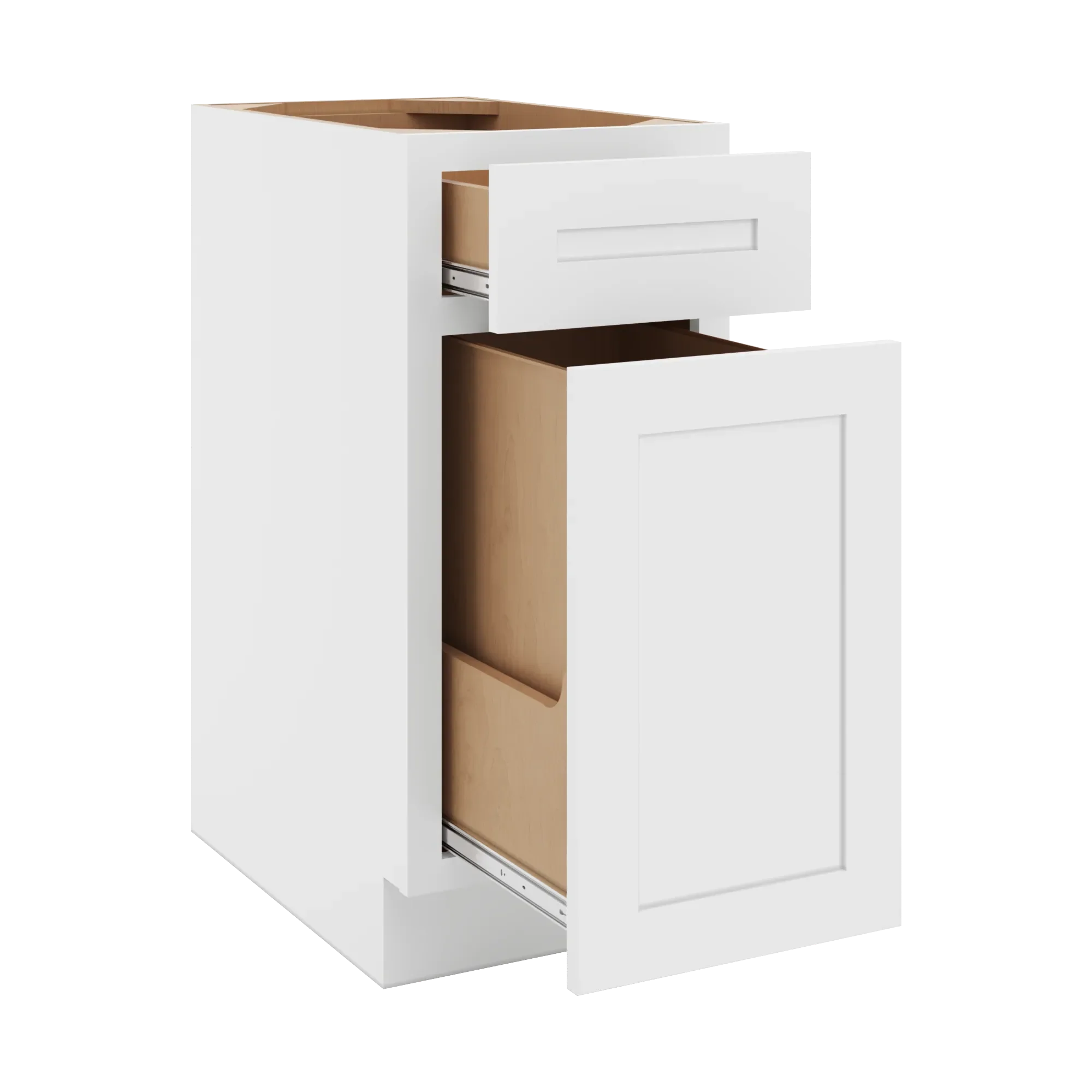 cnc luxor 5 piece white 15 w waste basket cabinet