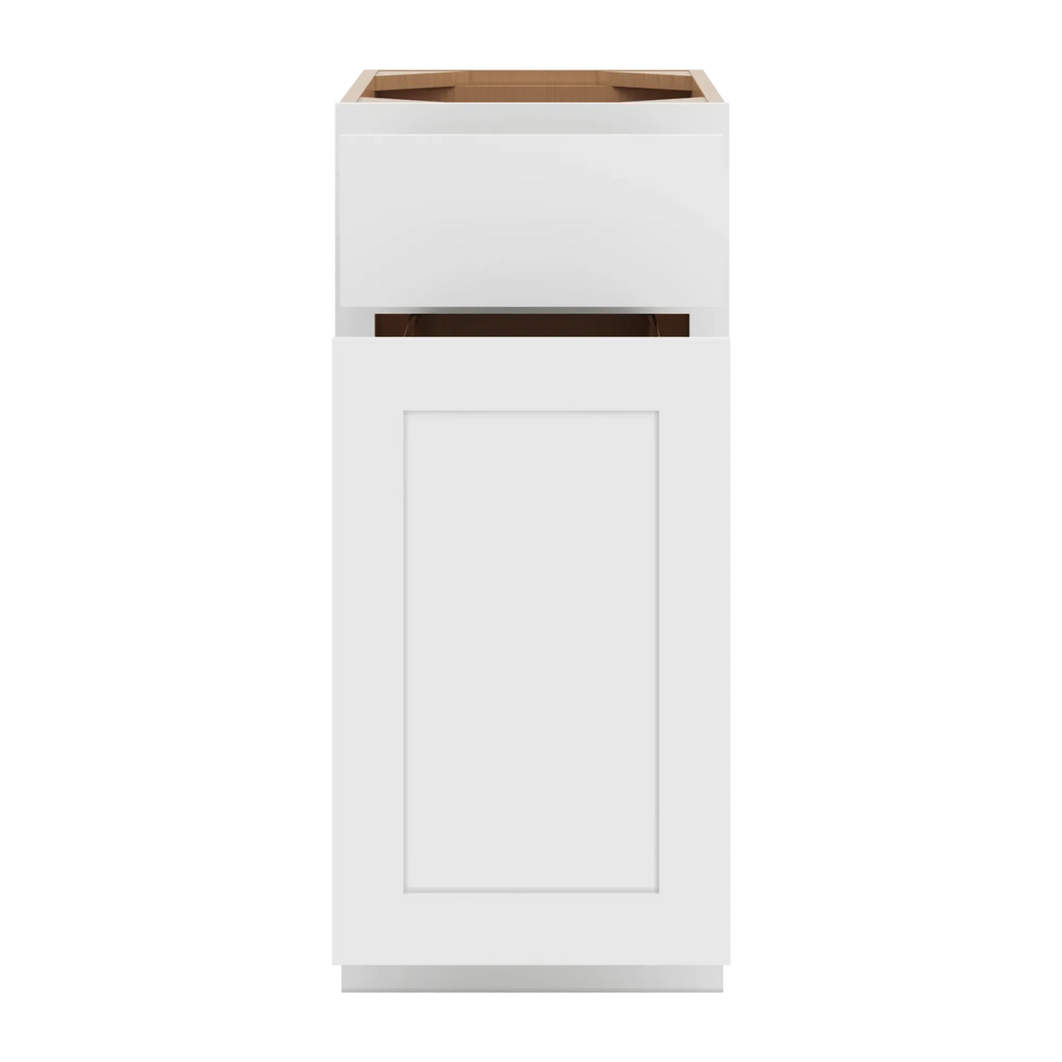 cnc luxor white 15 w waste basket cabinet