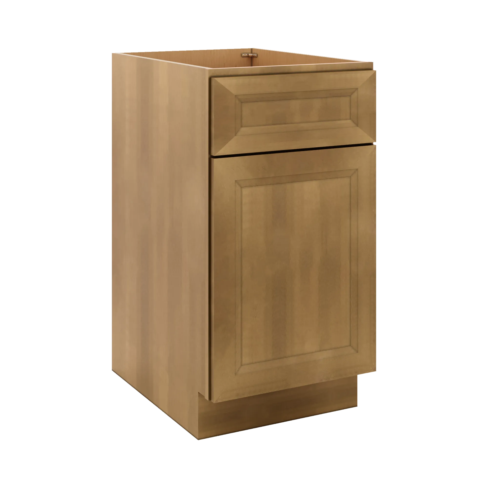 J&K Butterscotch B8 Base Waste Bin Pull-Out w/Two (2) Bin Cut-outs - 18" W