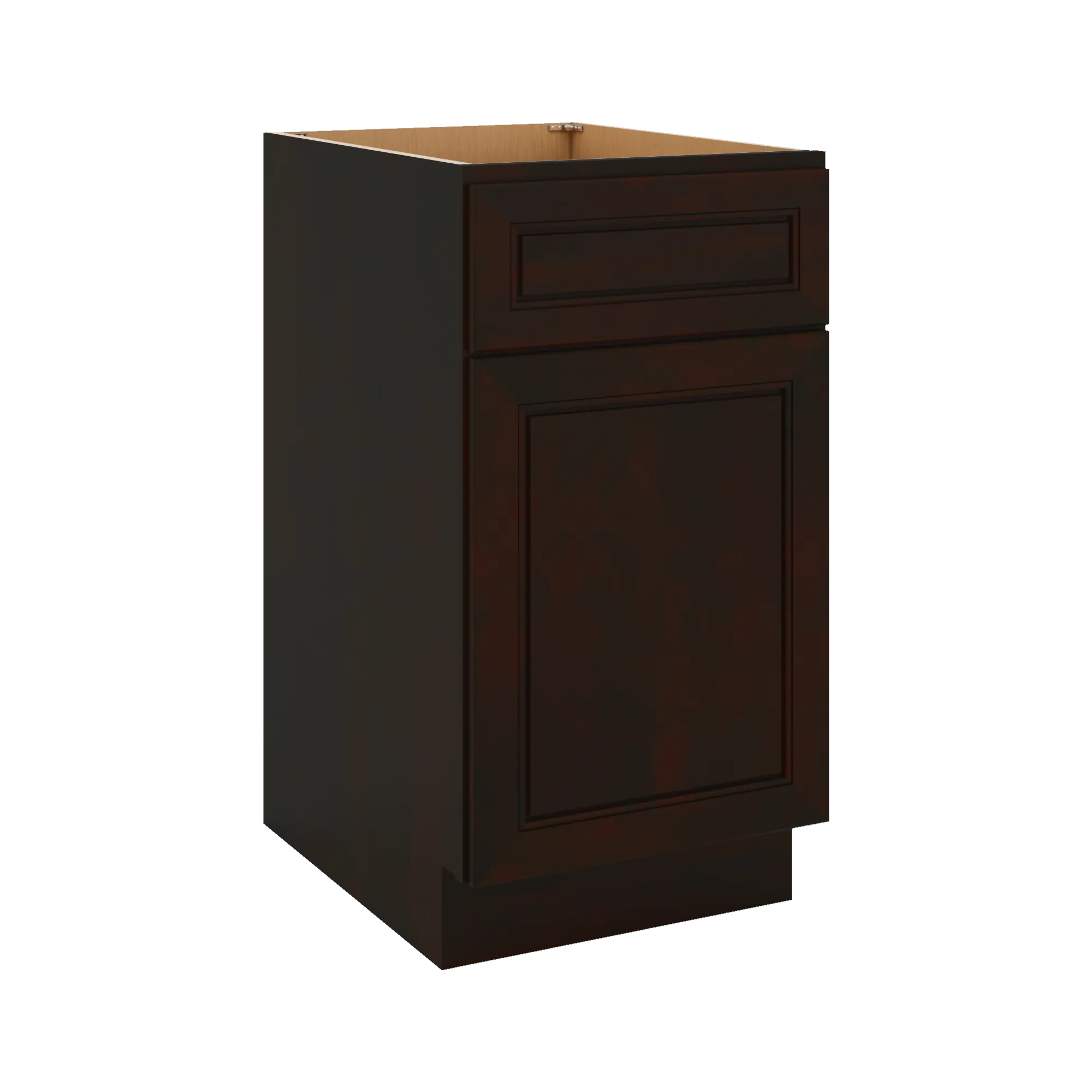 J&K Espresso K8 Base Waste Bin Pull-Out w/Two (2) Bin Cut-outs - 18" W