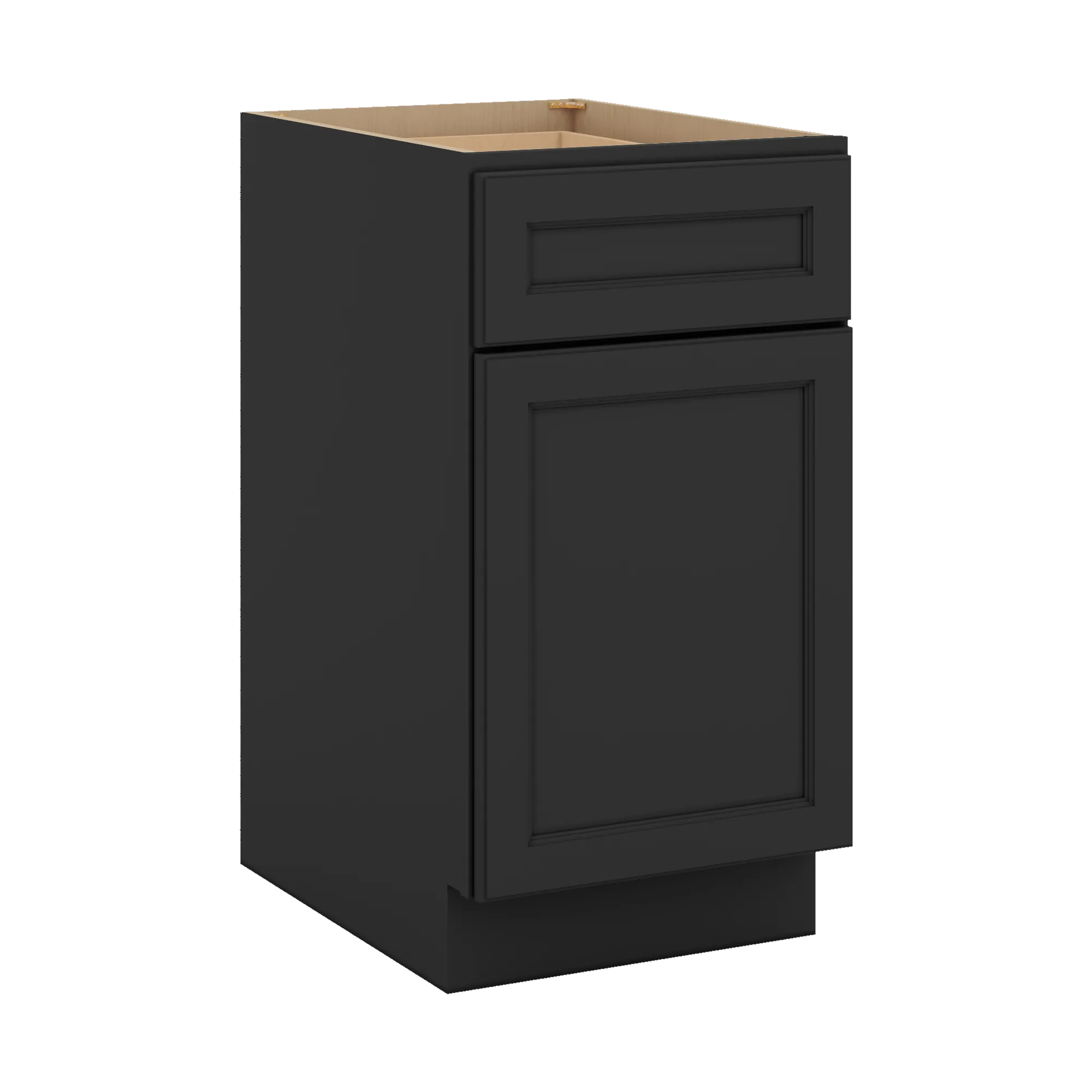 J&K Charcoal E2 Base Waste Bin Pull-Out w/Two (2) Bin Cut-outs - 18" W