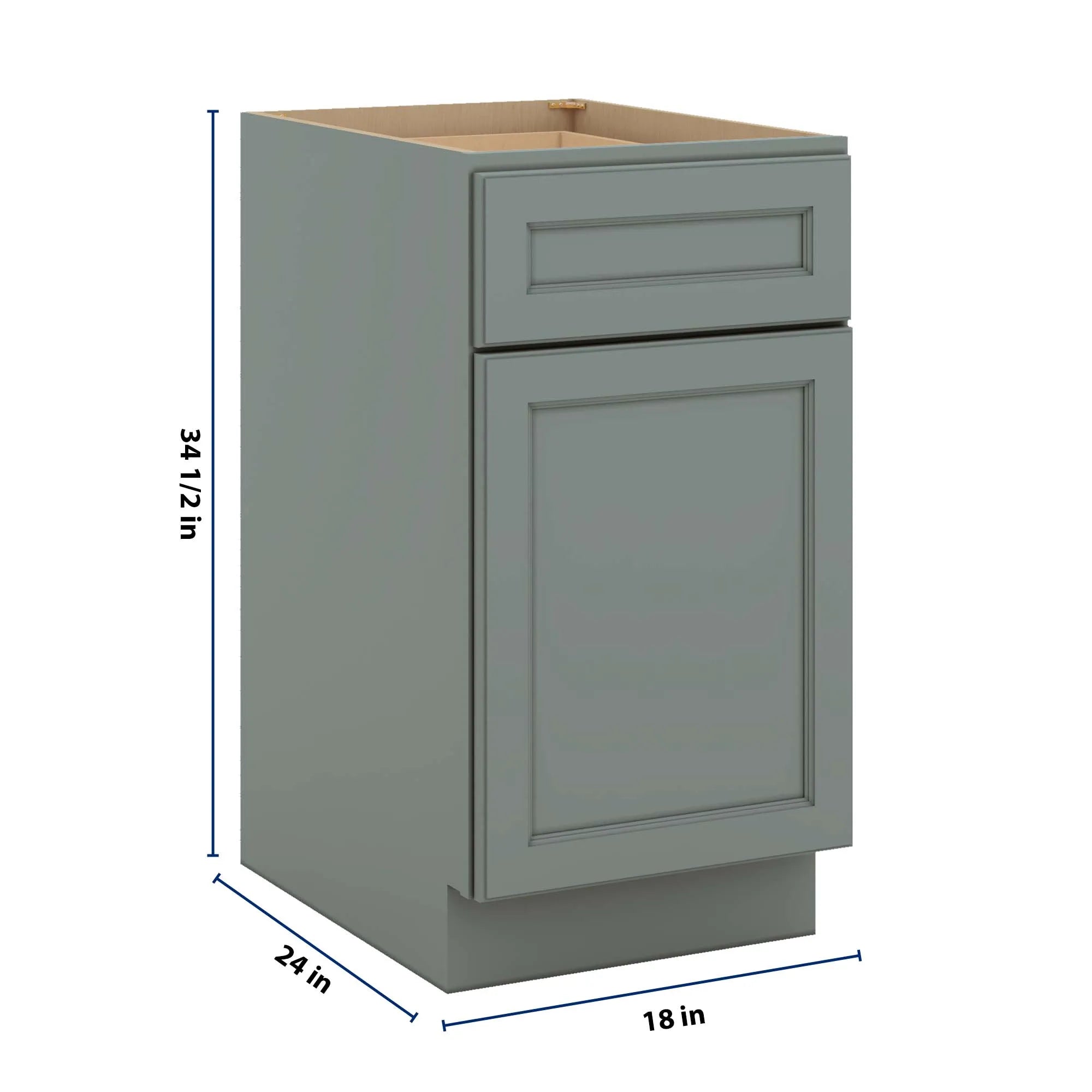 J&K Sage E3 Base Waste Bin Pull-Out w/Two (2) Bin Cut-outs - 18" W