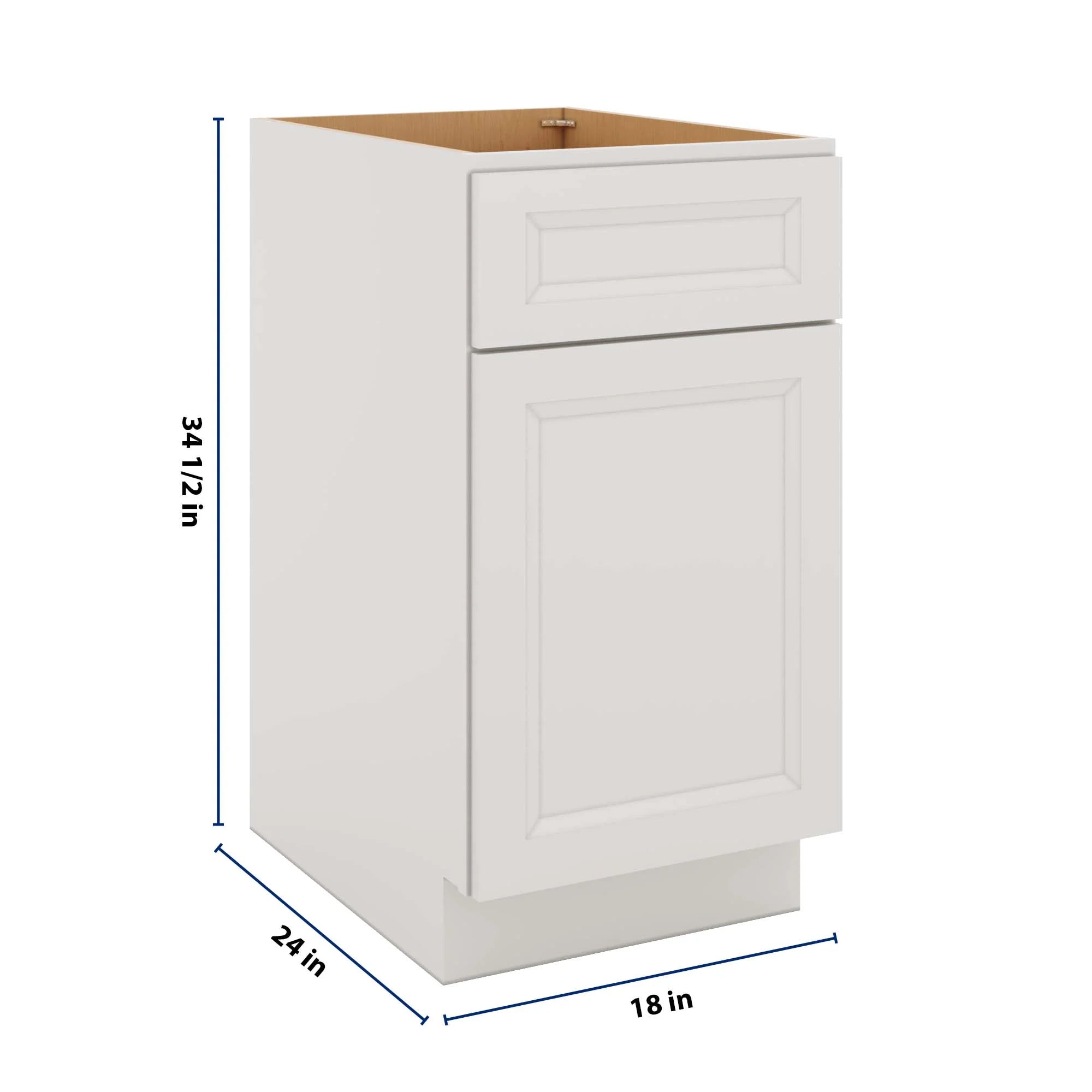 J&K Pure B5 Base Waste Bin Pull-Out w/Two (2) Bin Cut-outs - 18" W