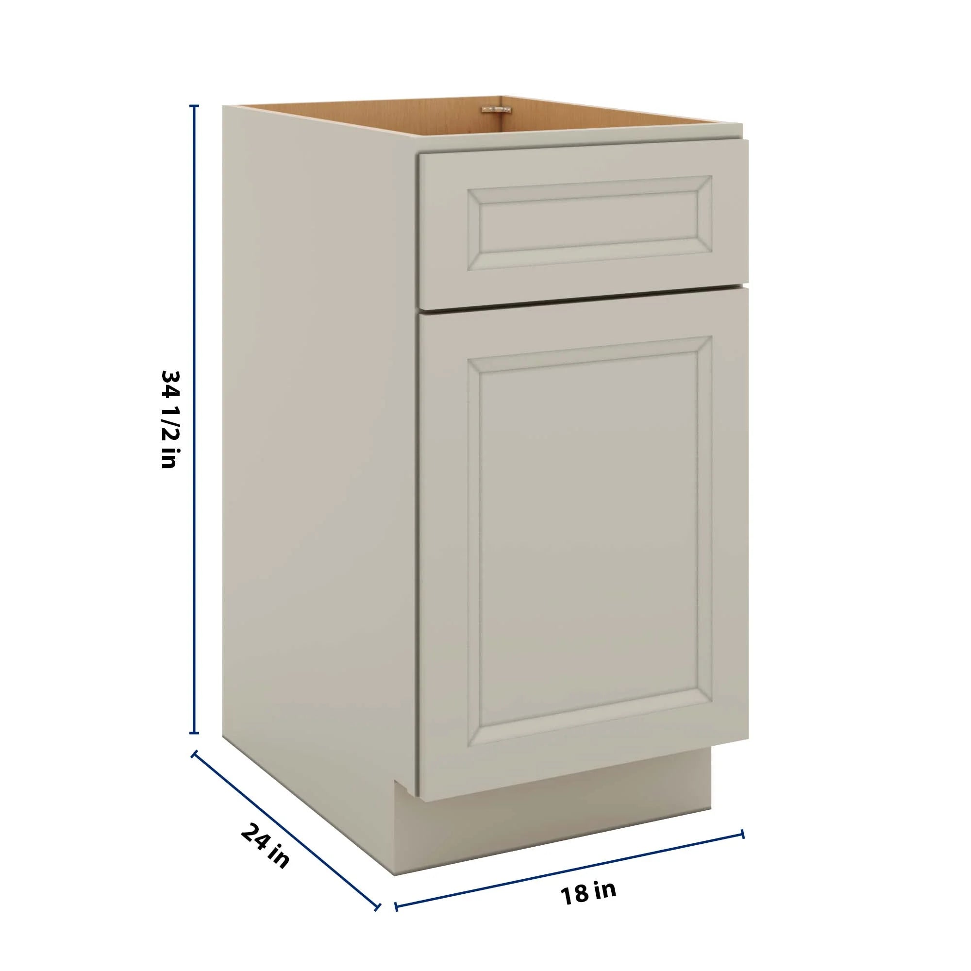 J&K Pebble B6 Base Waste Bin Pull-Out w/Two (2) Bin Cut-outs - 18" W
