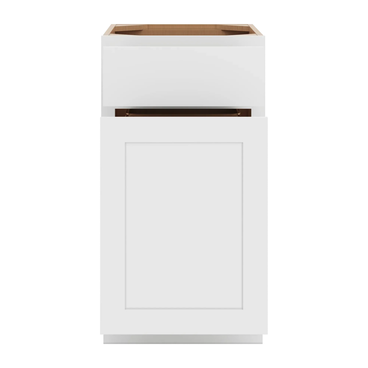 cnc luxor white 18 w waste basket cabinet