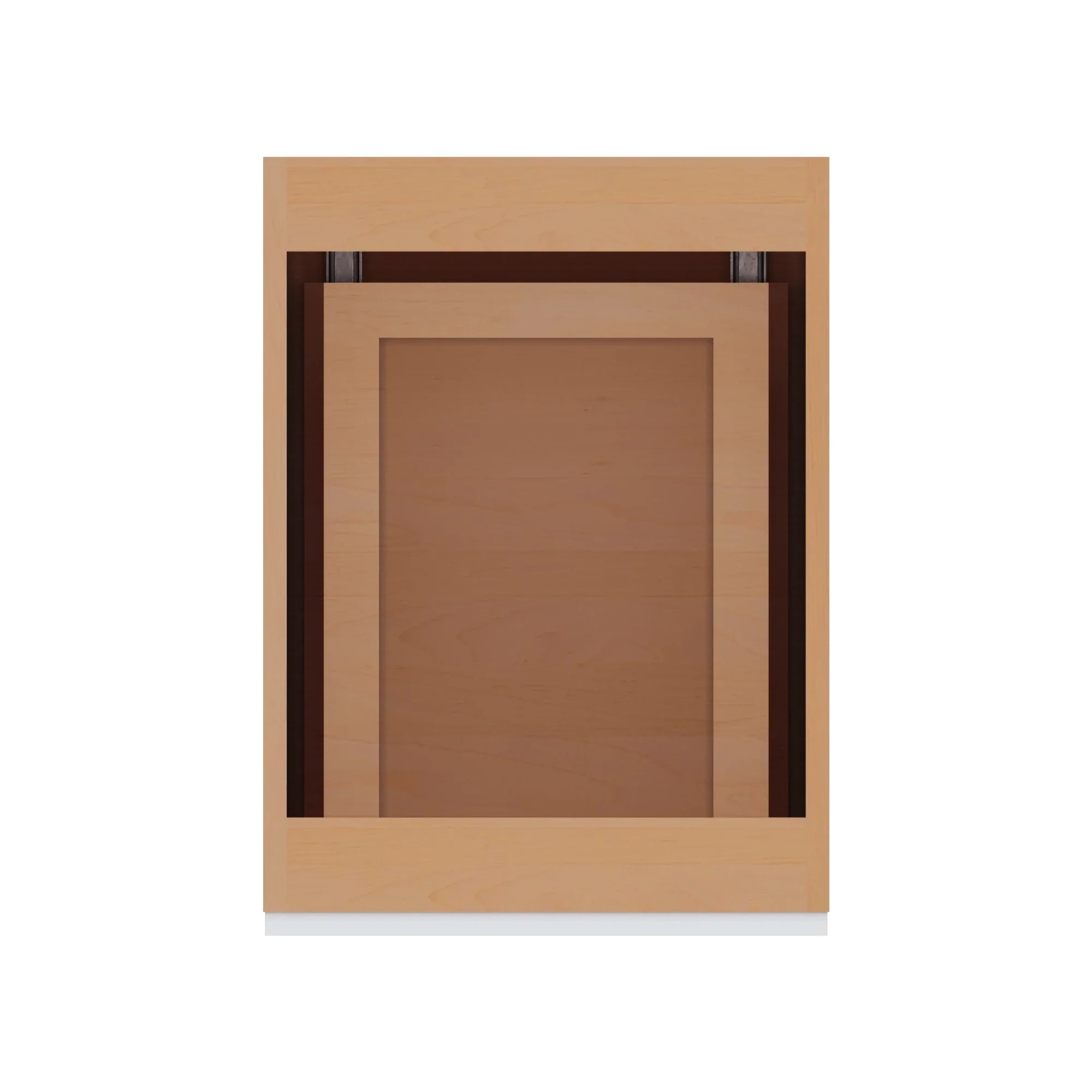 Modernform Cabinet Matte White 18" W X 34 1/2" H X 24" D Base Cabinet Waste Bin