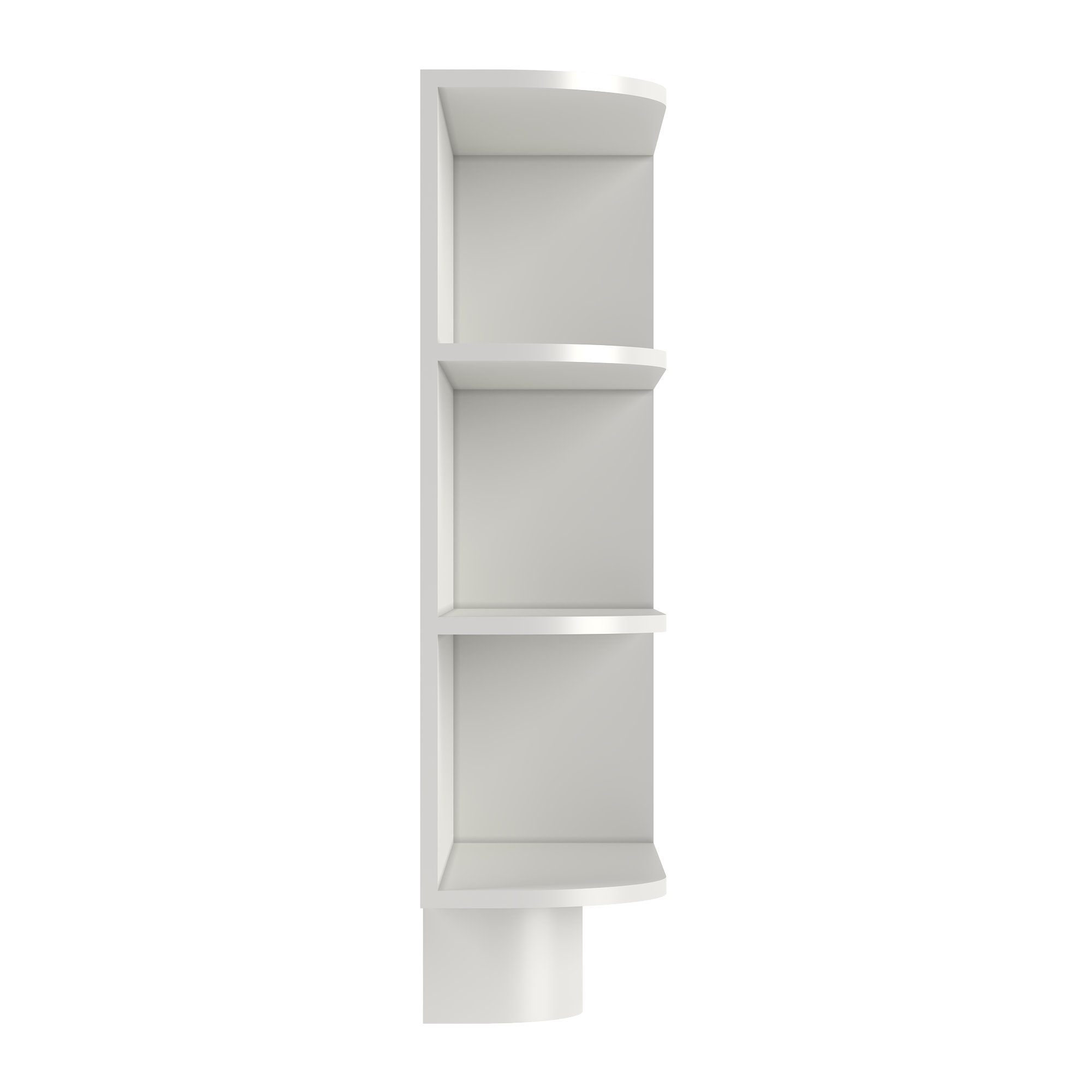 What-Not Shelf Base Kitchen Cabinet BWNT9 Milan Pearl 9 in. width 34.5 in. height 24 in. depth