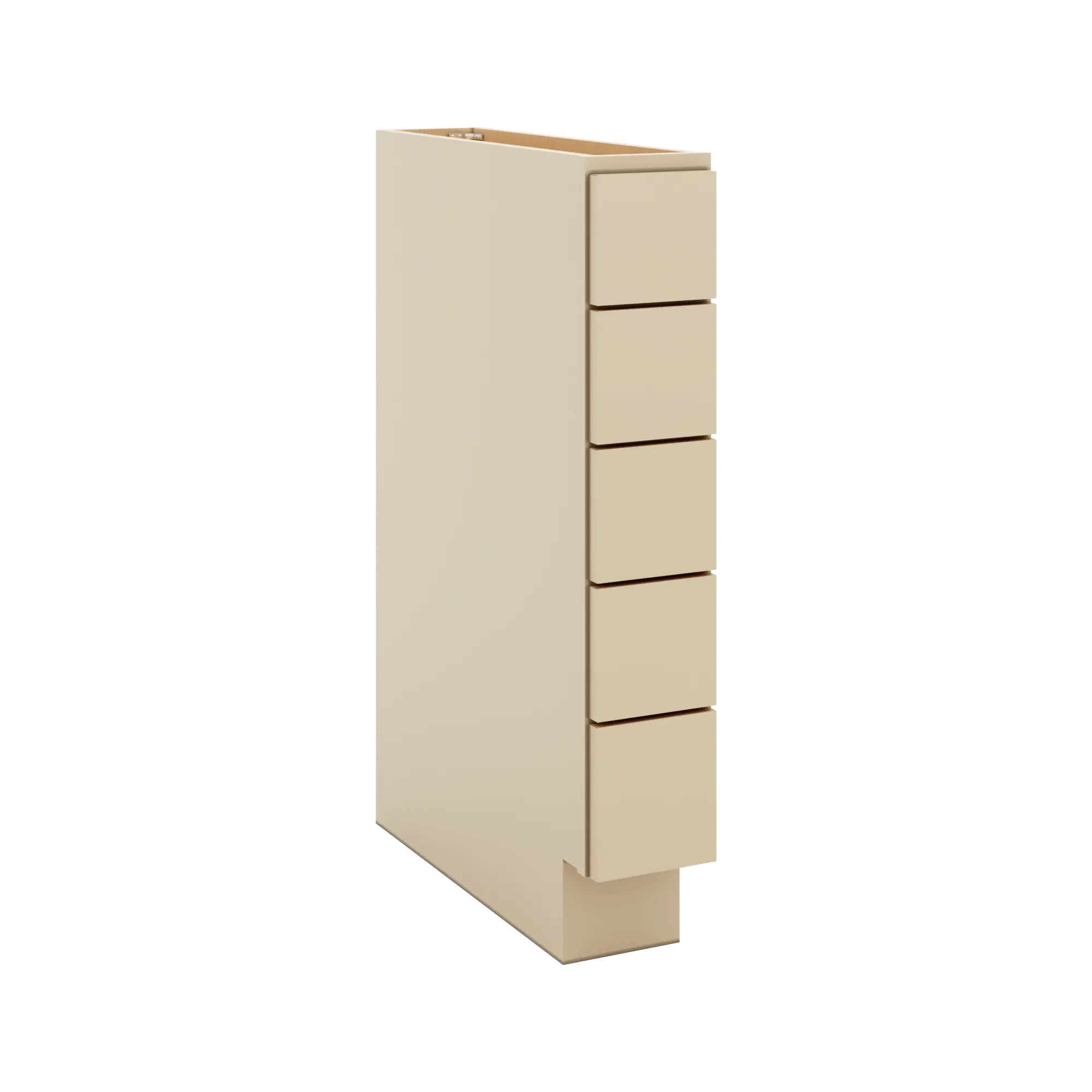 J&K Creme Glazed A7 Spice Drawer Base - 6" W