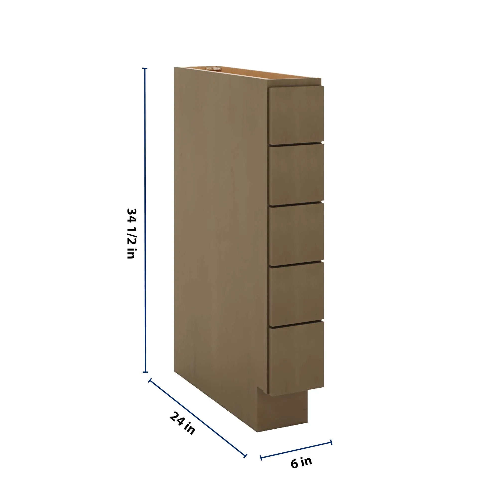 J&K Hazel H8 Spice Drawer Base - 6" W