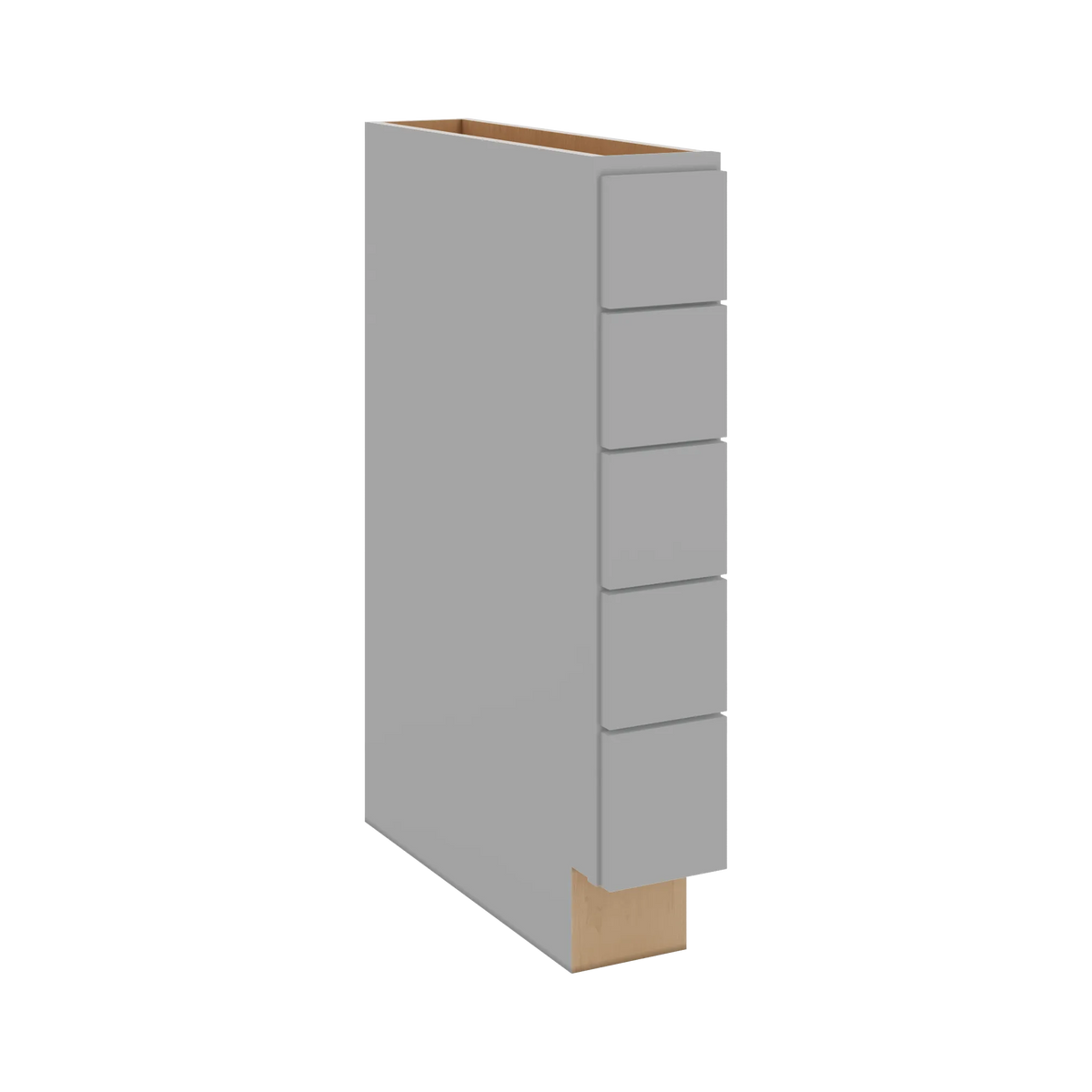 J&K Castle Grey S5 Spice Drawer Base - 6" W