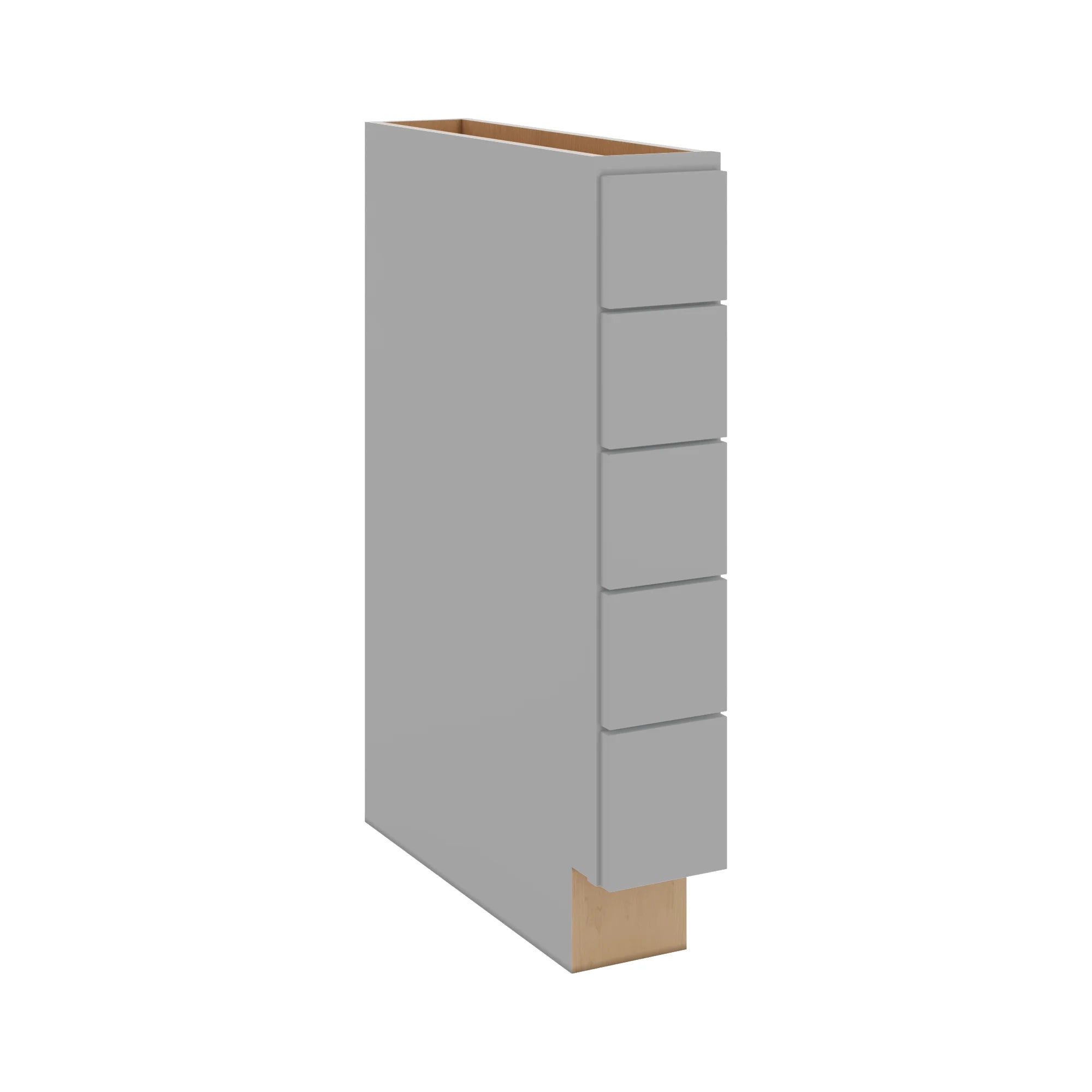 J&K Castle Grey S5 Spice Drawer Base - 6" W