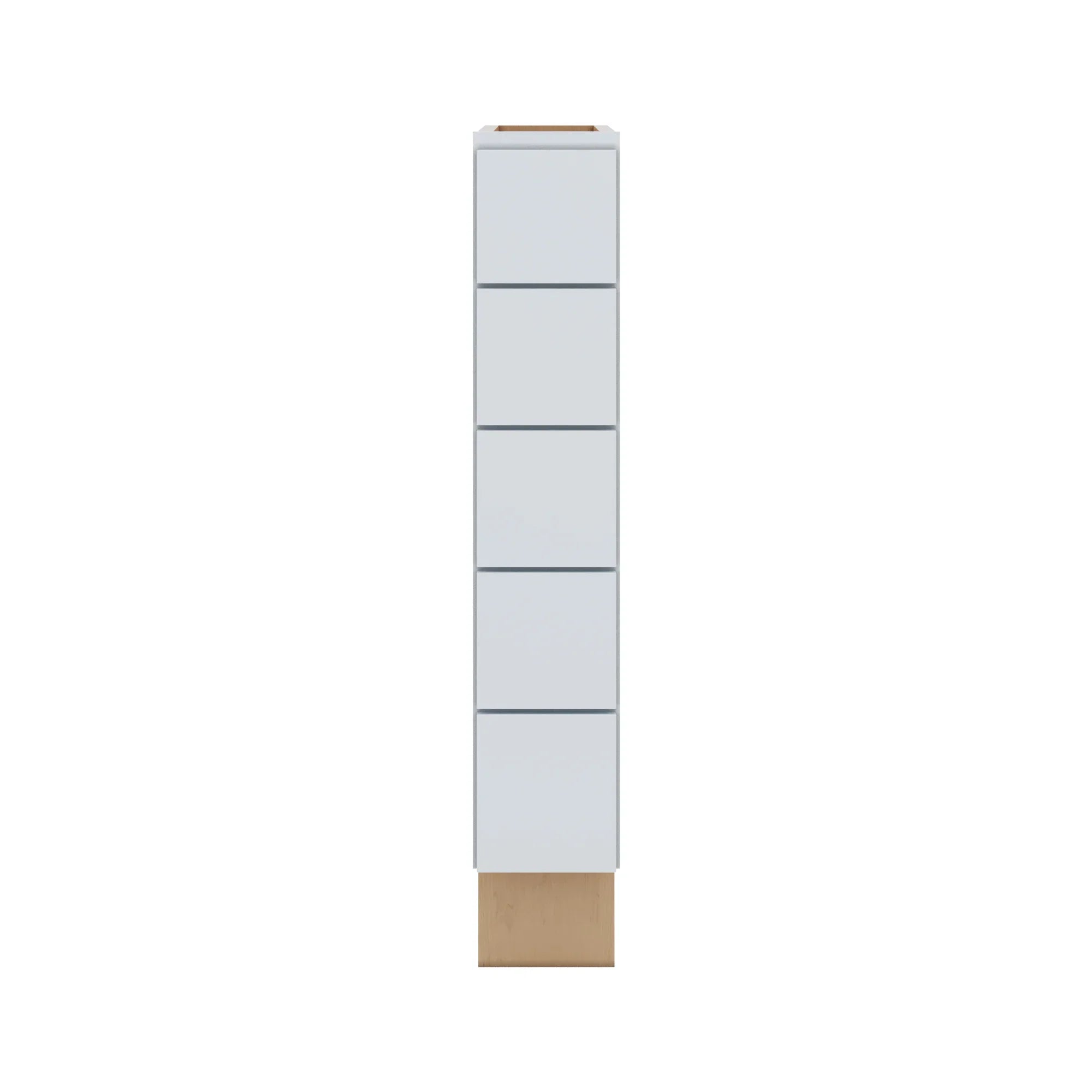 J&K White Shaker S8 Spice Drawer Base   6" W