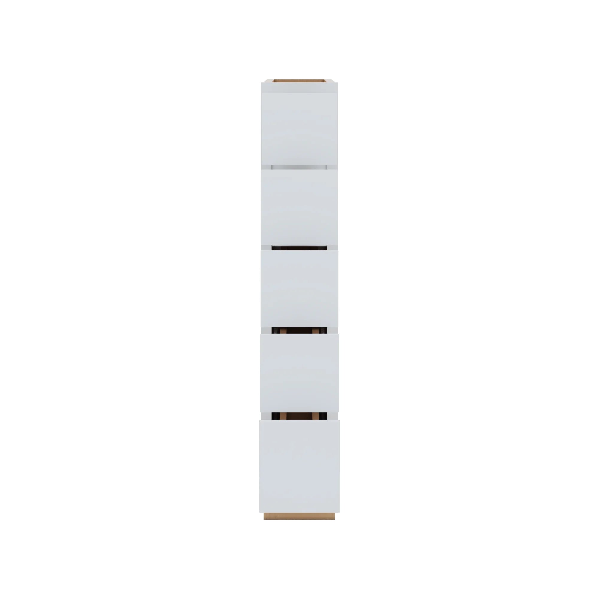 J&K White Shaker S8 Spice Drawer Base   6" W