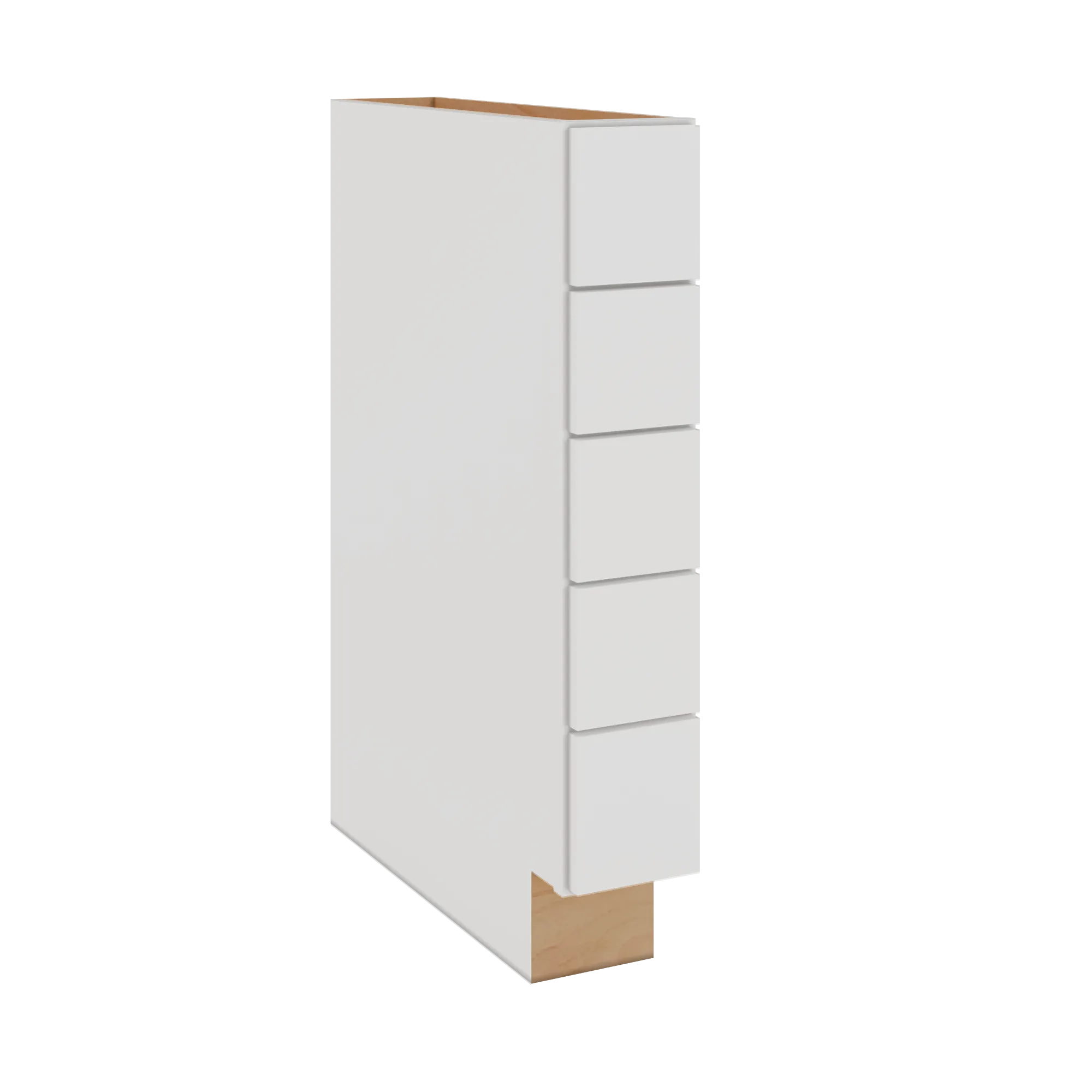 Modernform Cabinet White Shaker 06" W X 34 1/2" H X 24" D Base Drawer w/Spice Rack