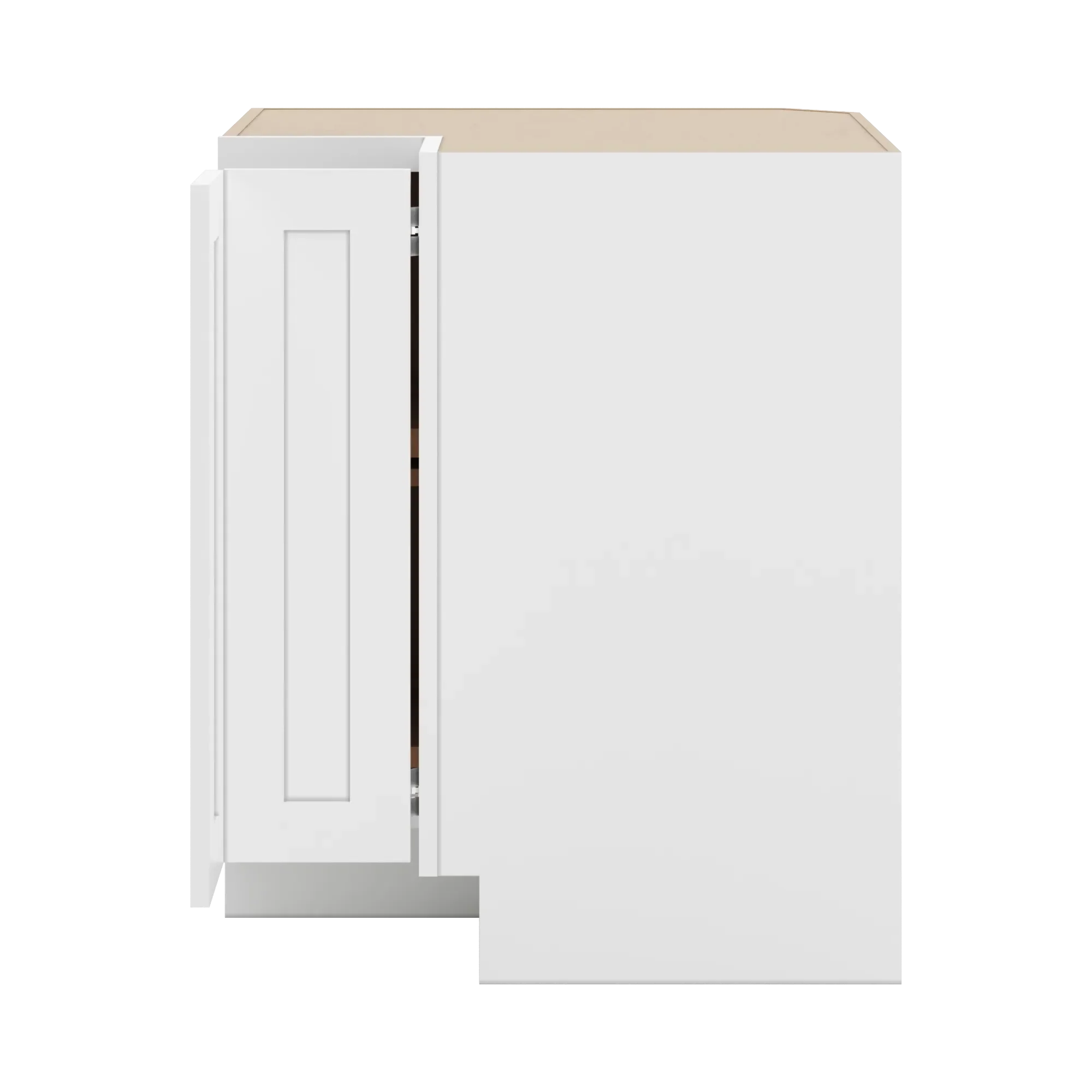 cnc luxor 5 piece white 33 w carousel corner base cabinet