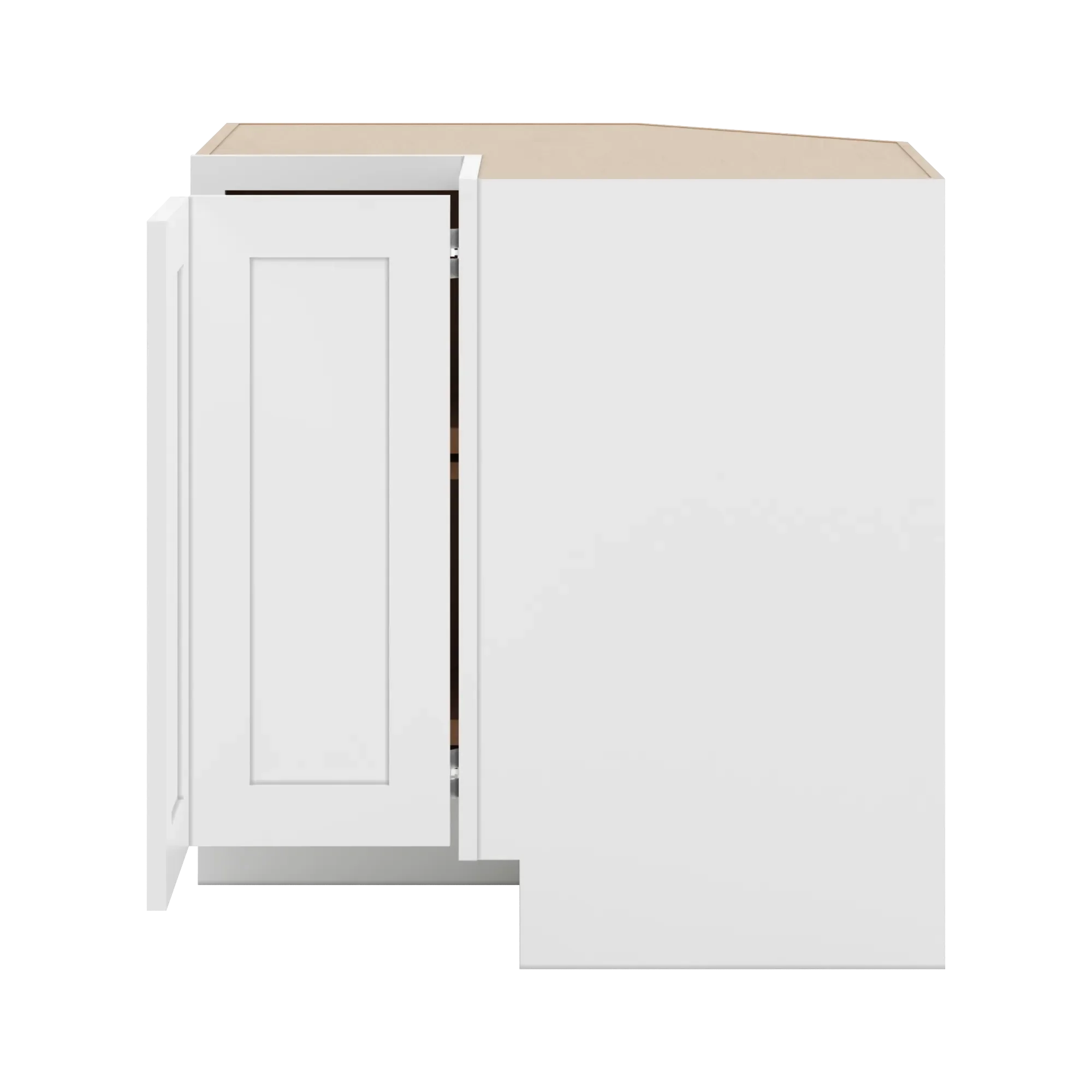cnc luxor 5 piece white 36 w lazy susan corner base cabinet