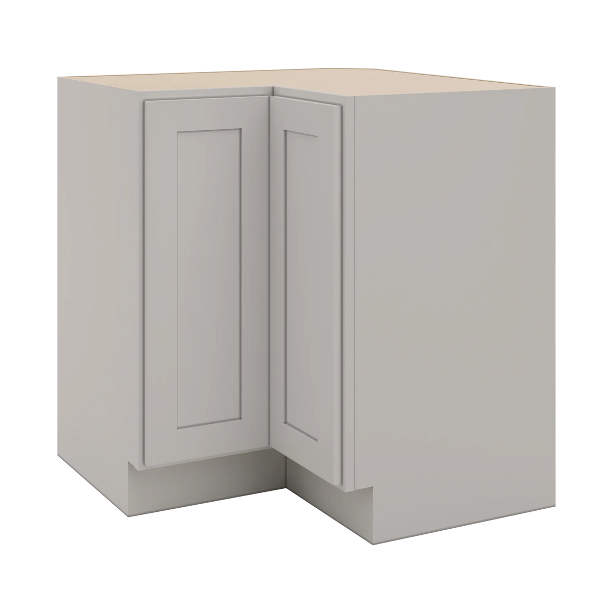CNC Luxor 5-Piece Misty Grey 36" W Carousel Corner Base Cabinet