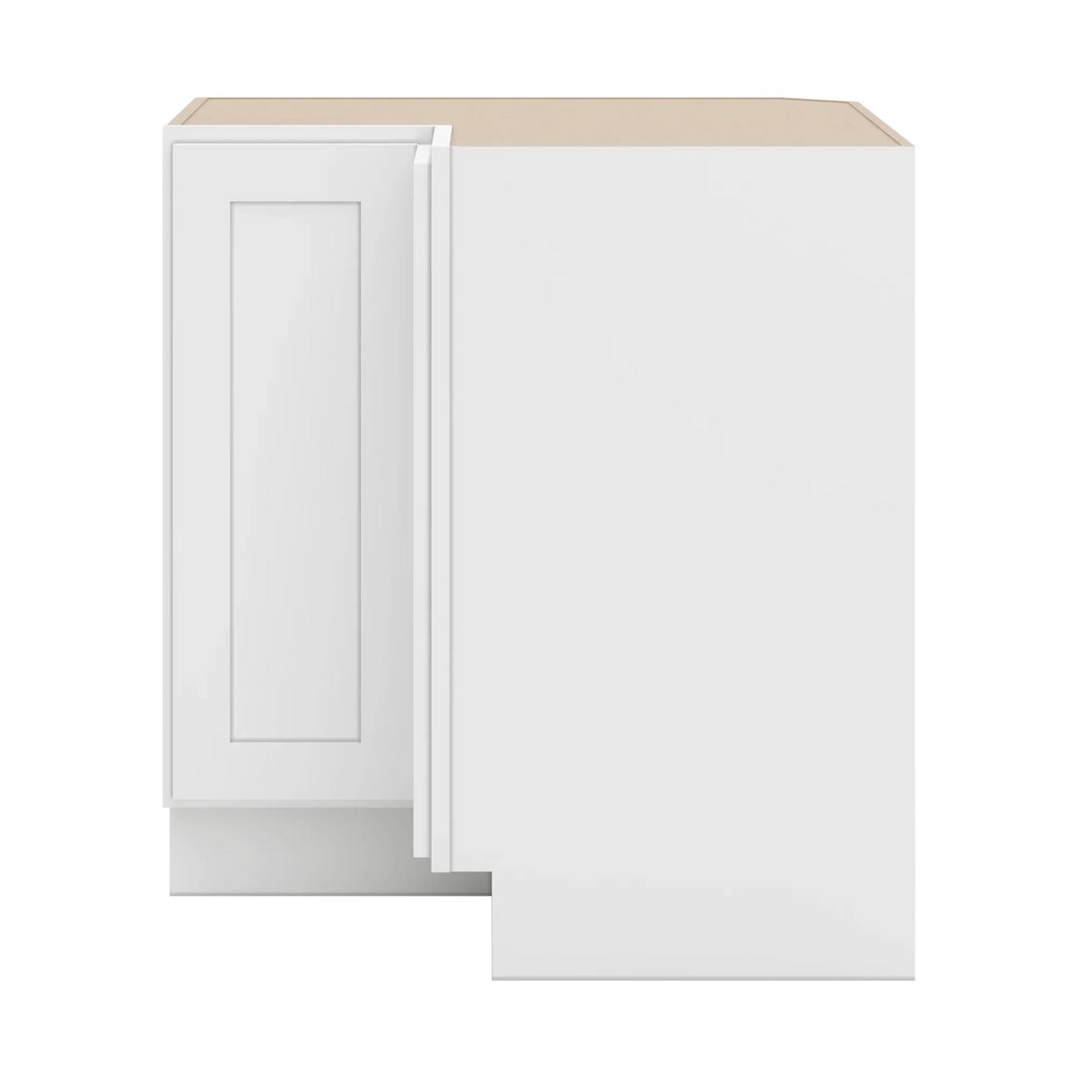 cnc luxor white 36 w carousel corner base cabinet