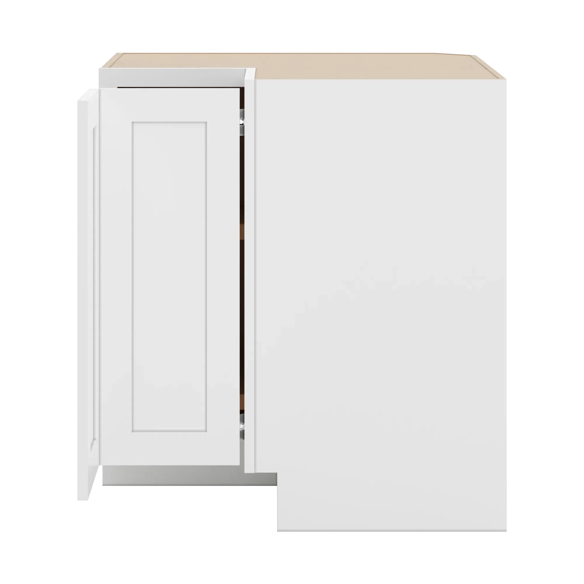 cnc luxor 5 piece white 36 w carousel corner base cabinet