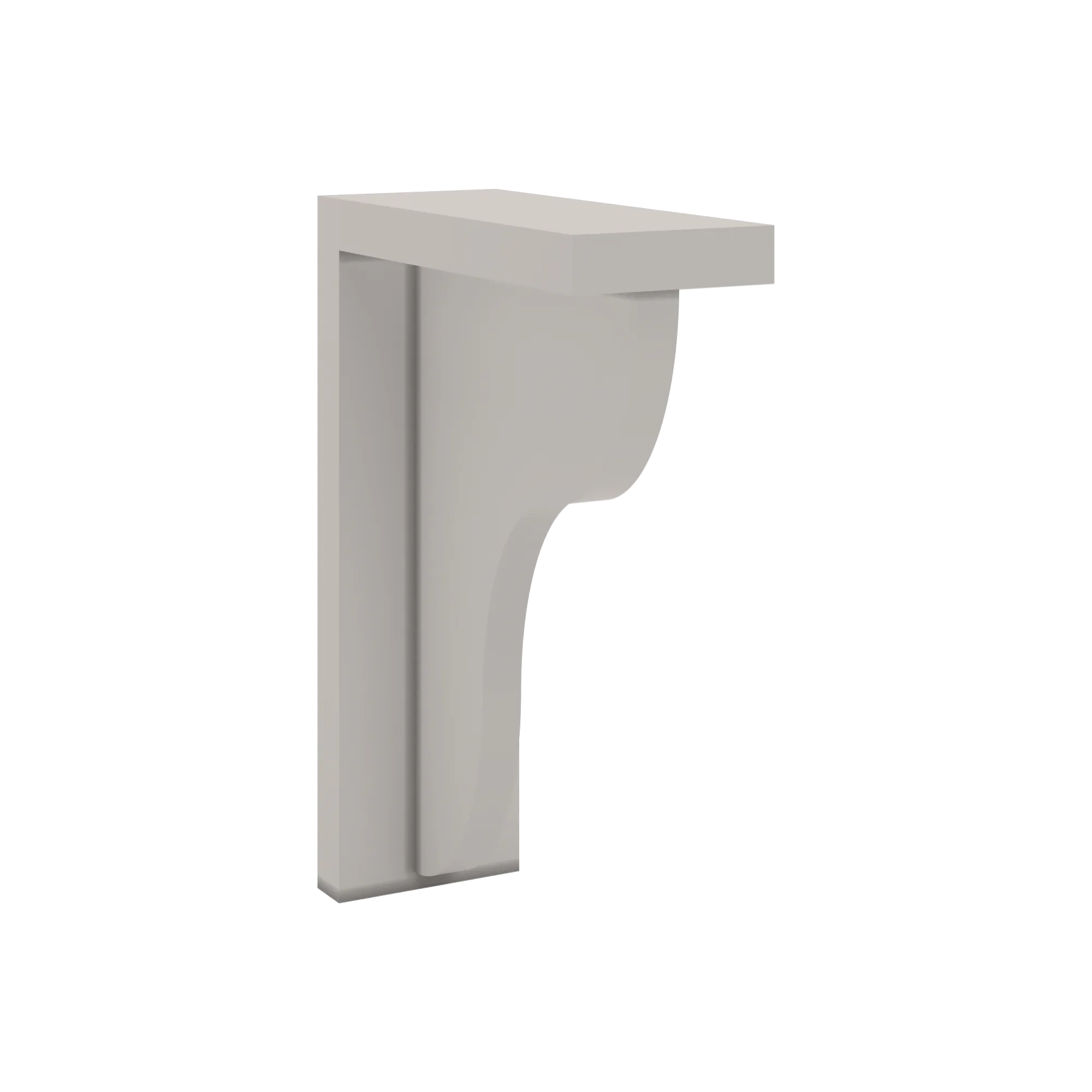 cnc luxor 5 piece misty grey 3 w x 7 1 2 h x 10 1 2 d corbel
