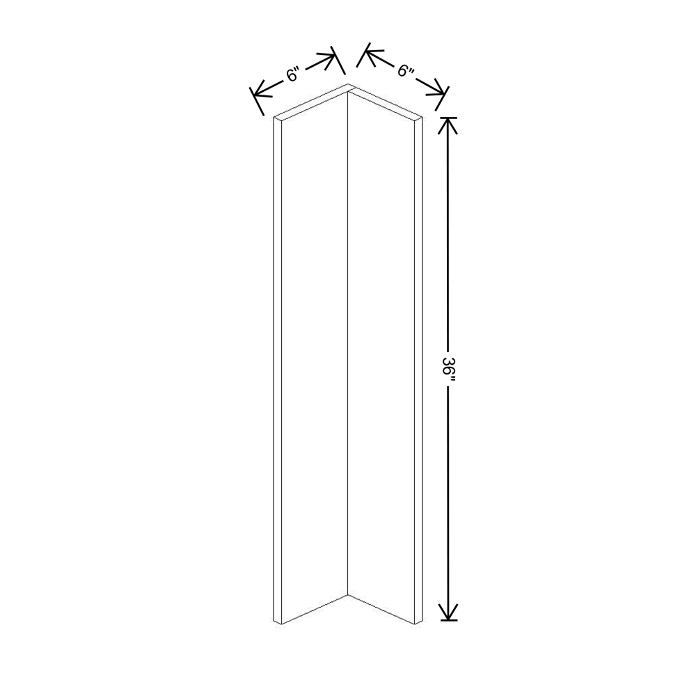 Fabuwood Illume Catalina Como Ash 2 Corner Wall Filler