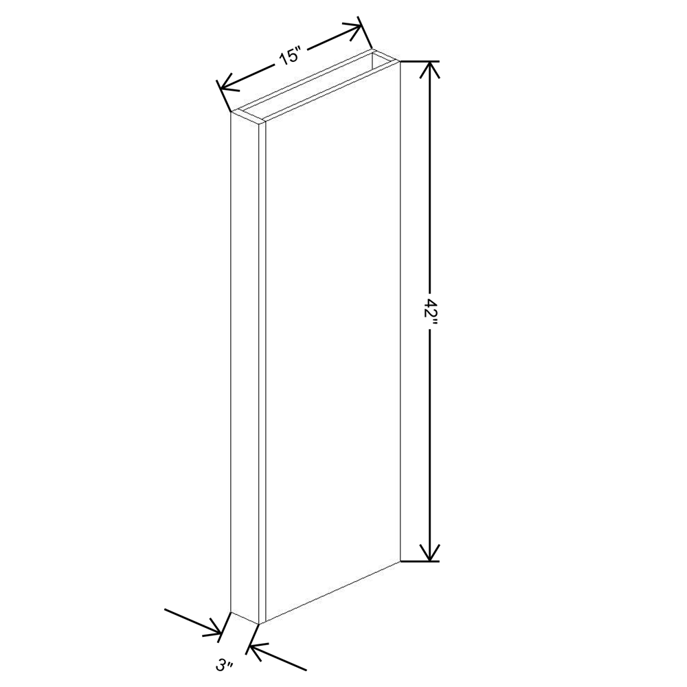 Fabuwood Allure Galaxy Frost 42"H Columns