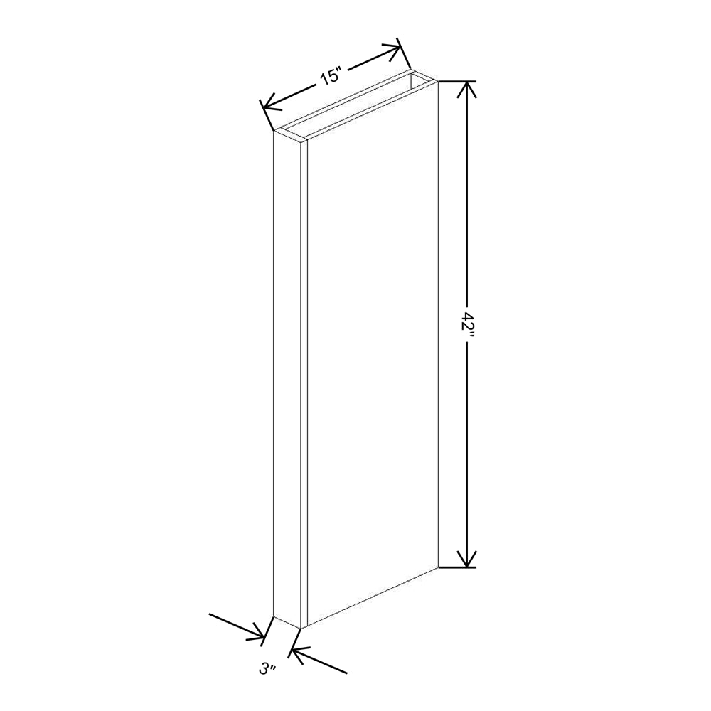 Cubitac Imperial Montclair Sapphire Column Wall 12"D x 42"H