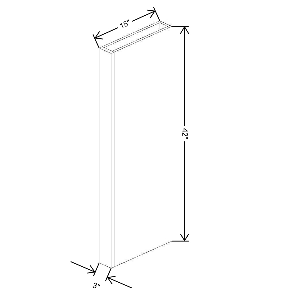 Fabuwood Allure Luna Dove 42"H Columns