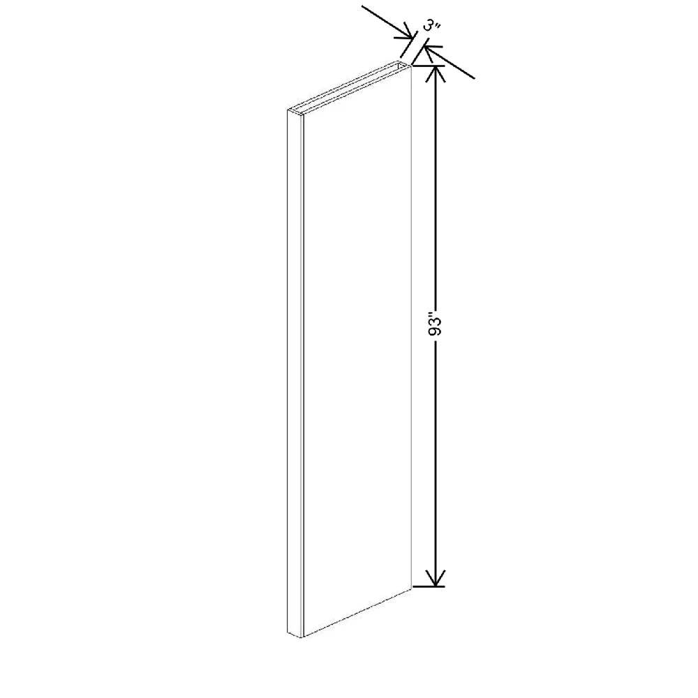 Fabuwood Illume Tuscany Olmo 3 3" W x 93" H x 24" D Tall Column