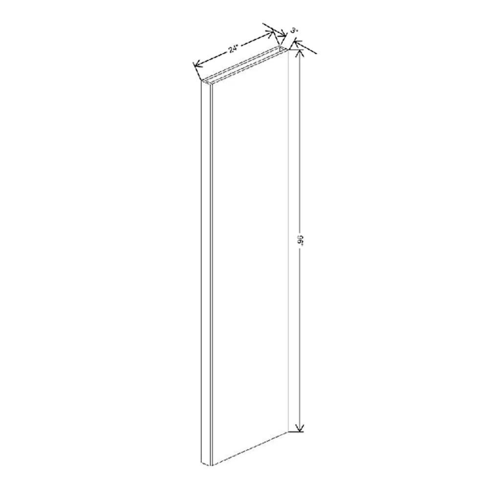 Fabuwood Allure Galaxy Mocha 3" W X 96" H X 27" D Tall Column