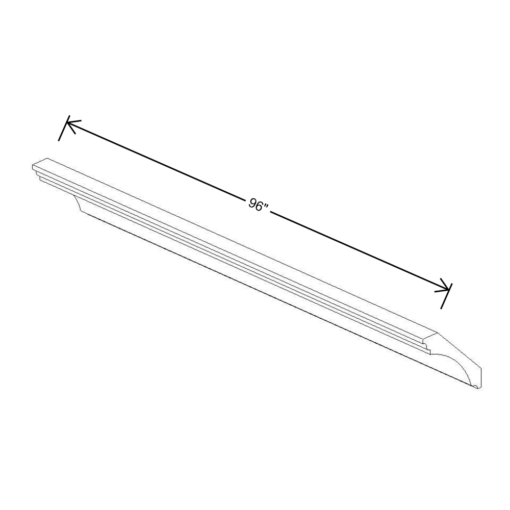 Fabuwood Allure Galaxy Cobblestone 96"W Large Cove Crown Molding   {Allure & Wel. Ivory only}