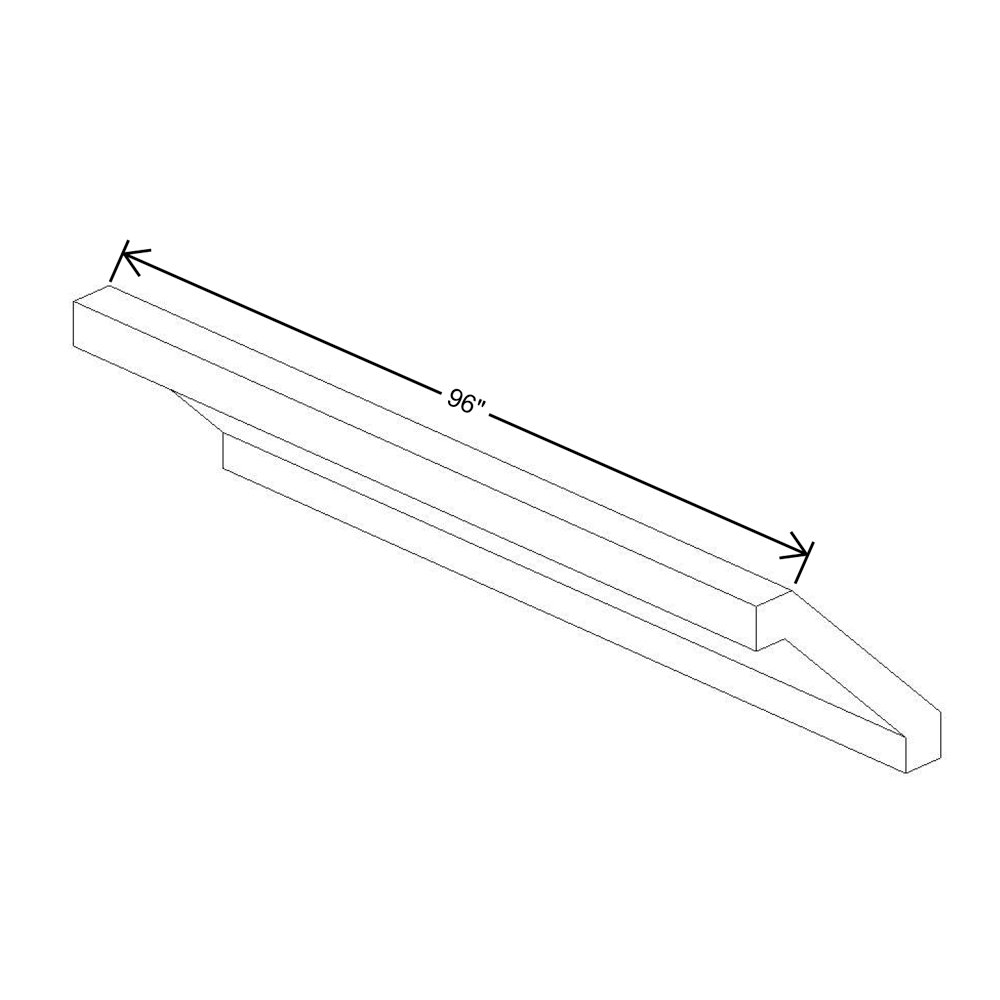 Fabuwood Allure Galaxy horizon 96"W Shaker Crown Molding 