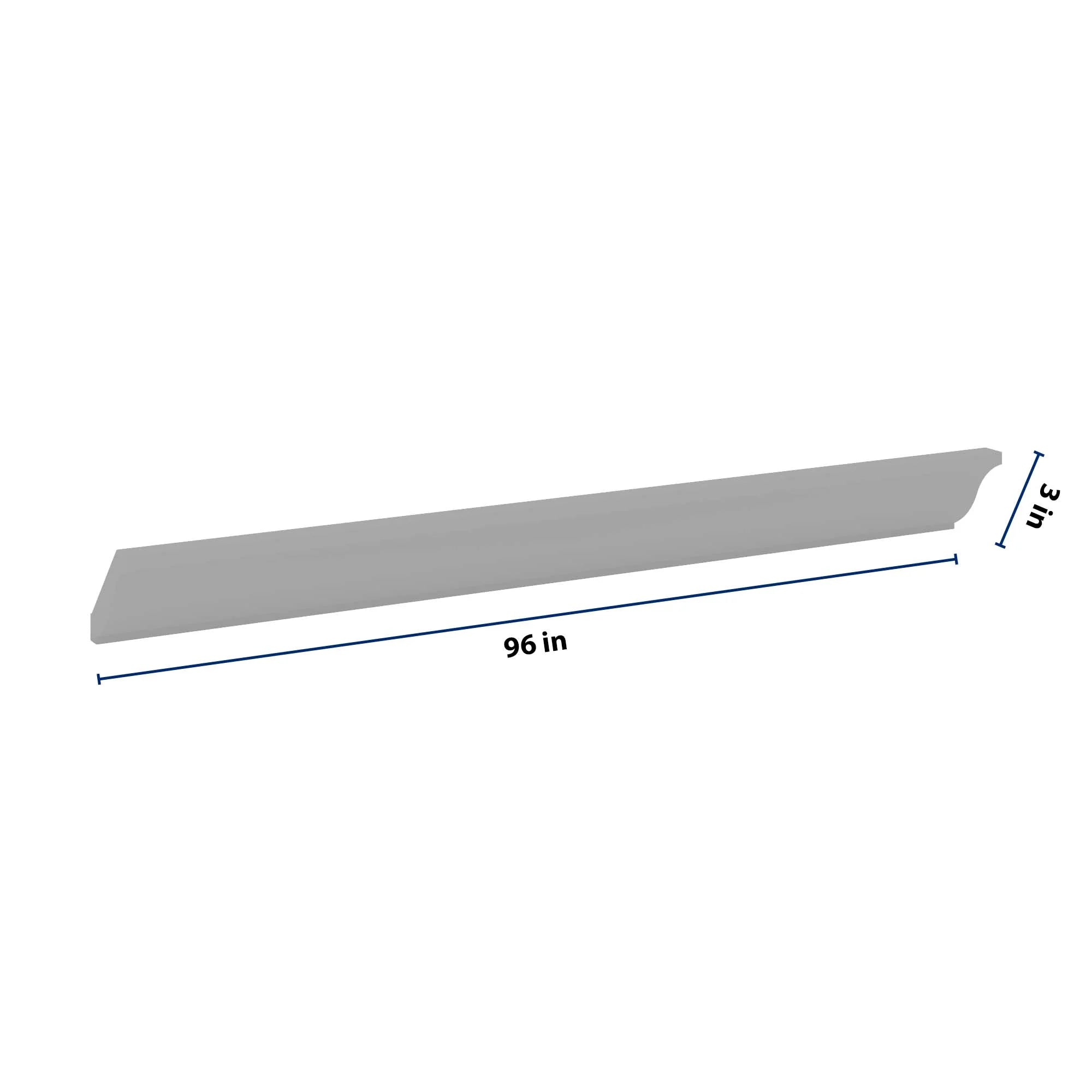 J&K Castle Grey S5 96" W 10-4 1/4 Crown Molding