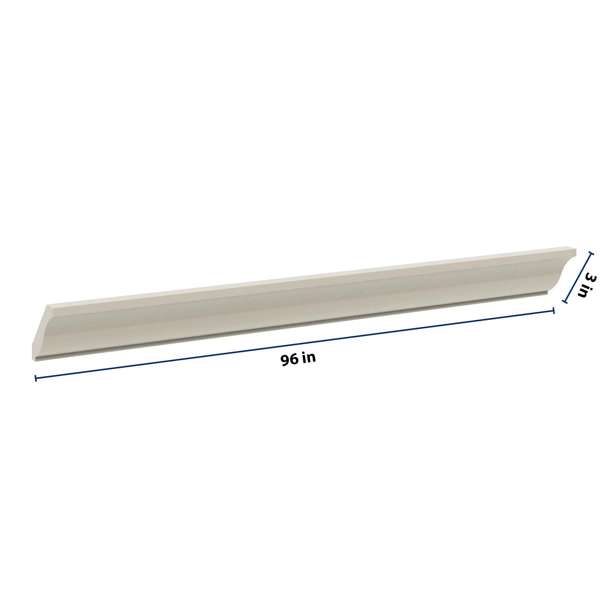 J&K Pebble B6 96" W 10-4 1/4 Crown Molding