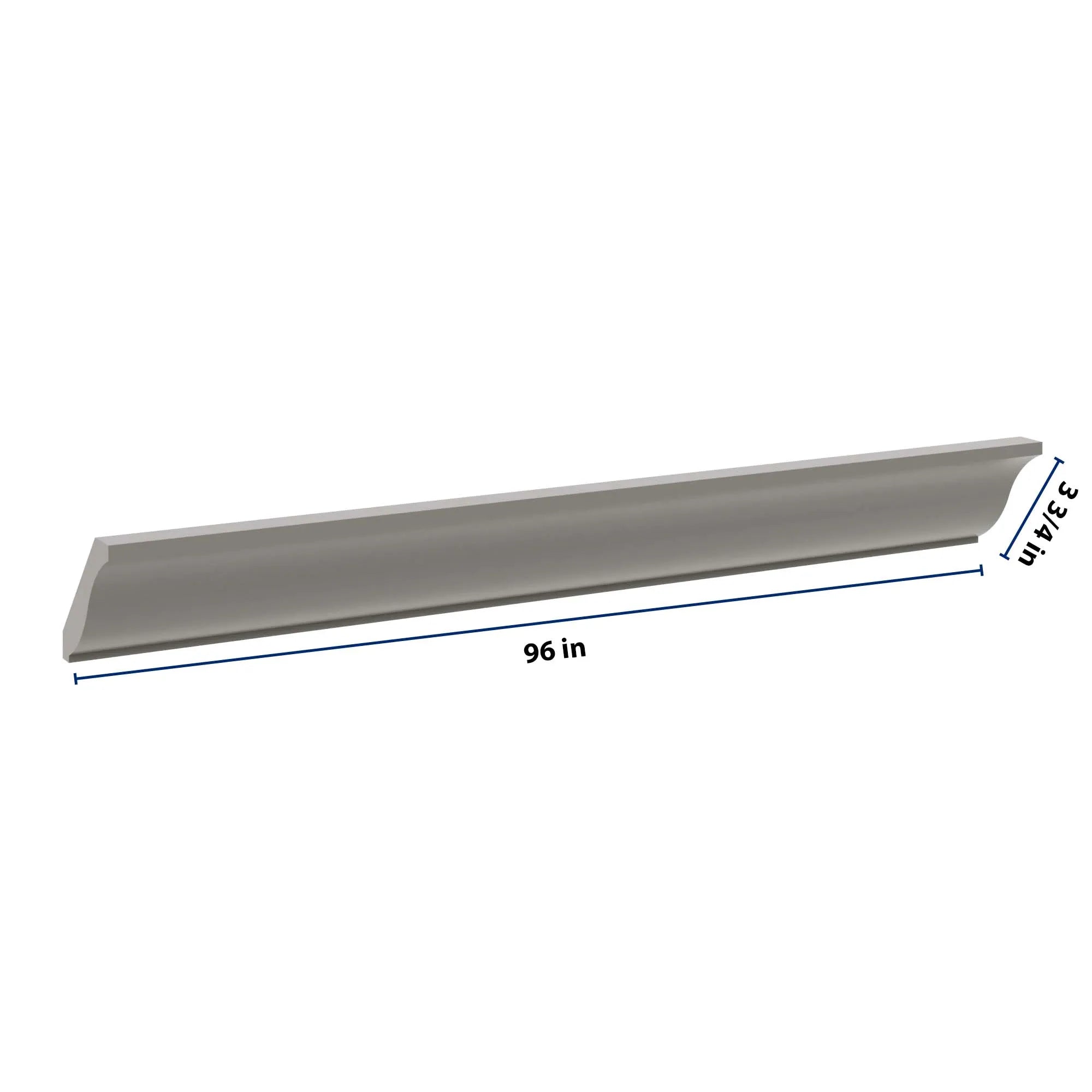 J&K Greige K3 96" W Large Crown Molding