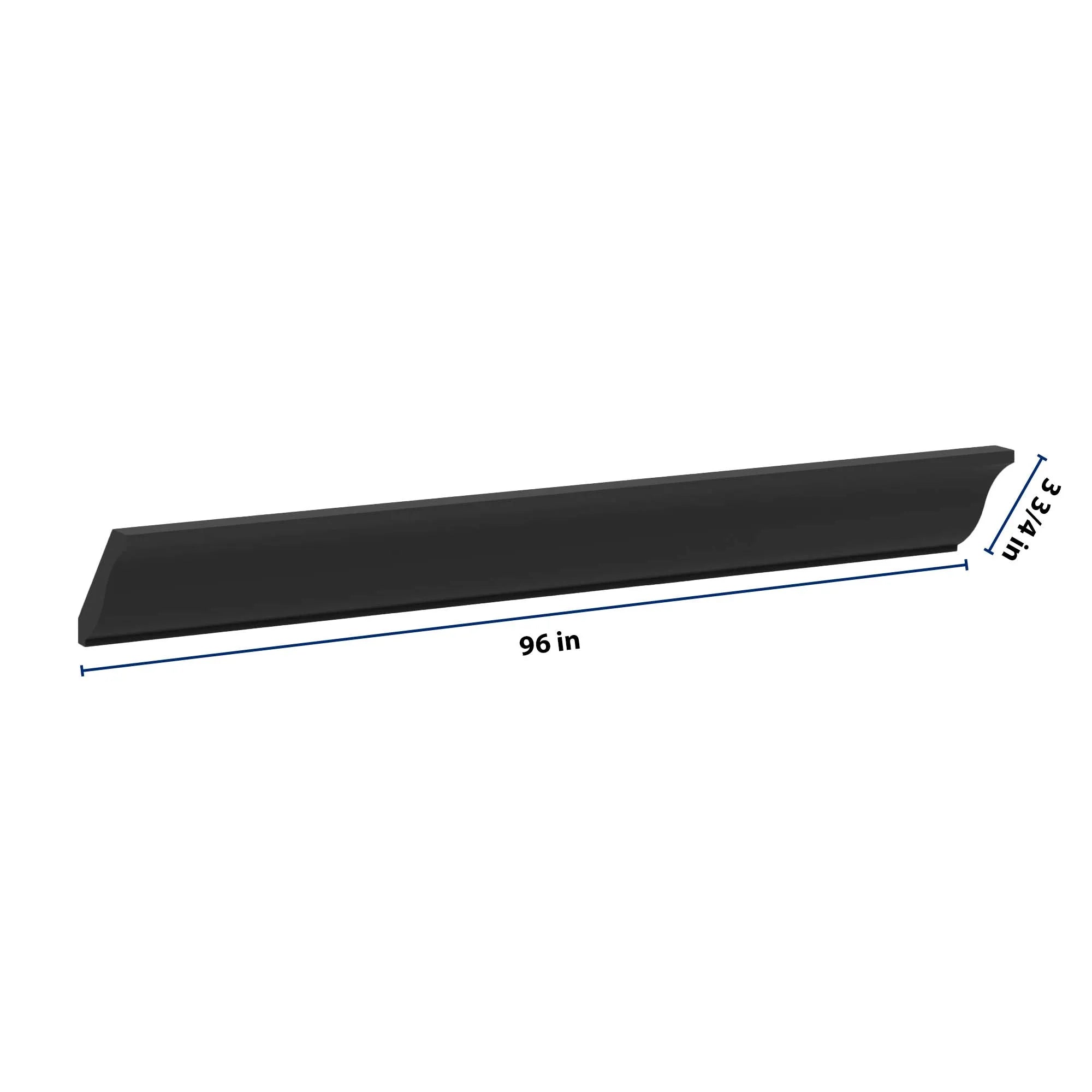J&K Charcoal E2 96" W Large Crown Molding