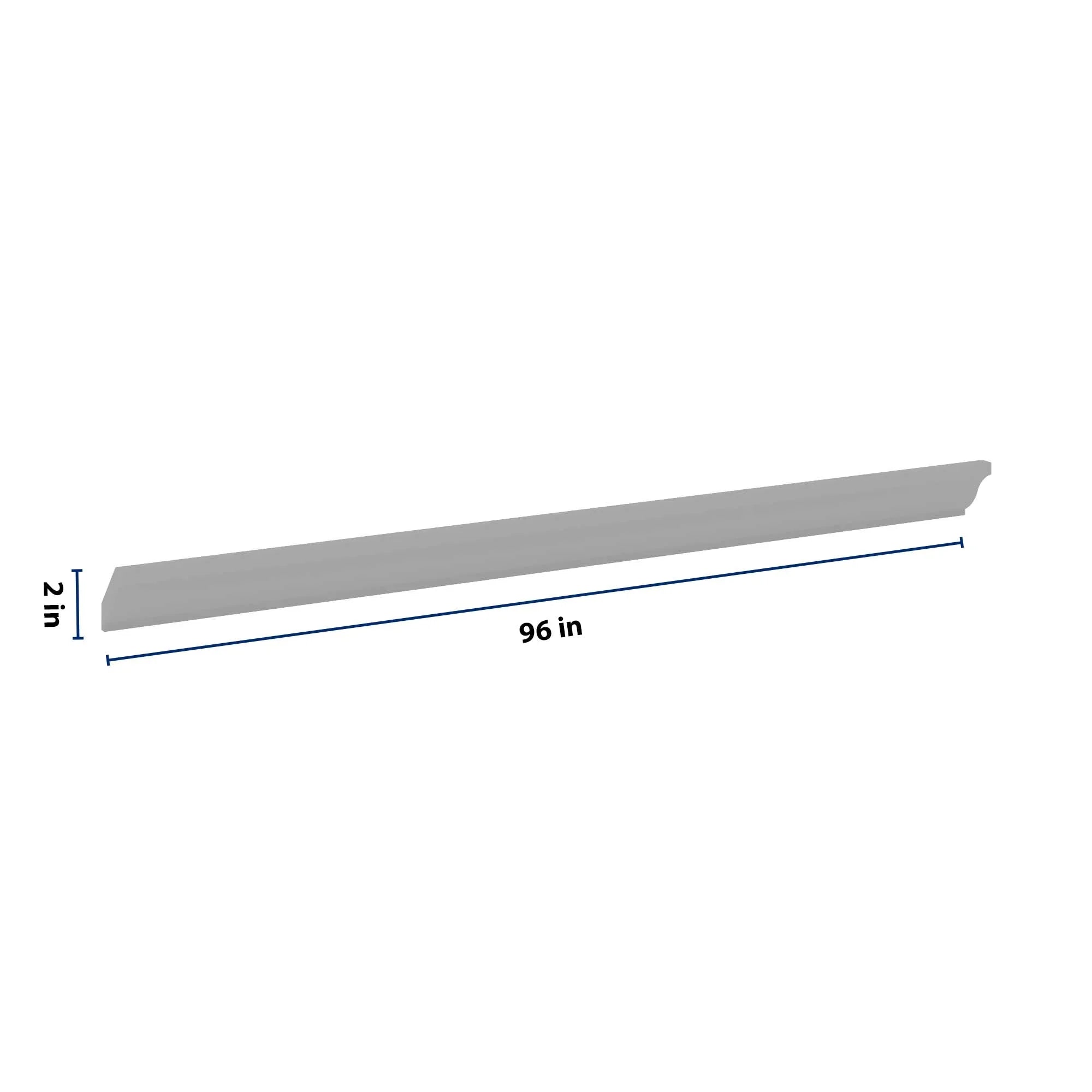 J&K Castle Grey S5 96" W Crown Molding