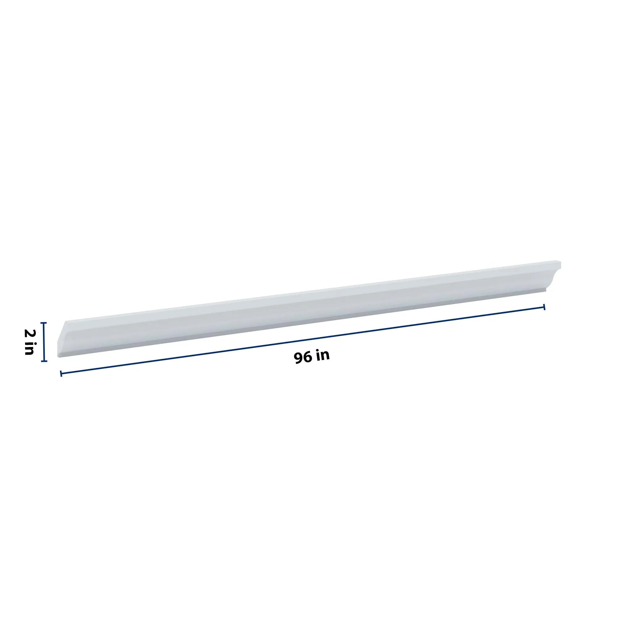 J&K White Shaker S8 96" W Crown Molding